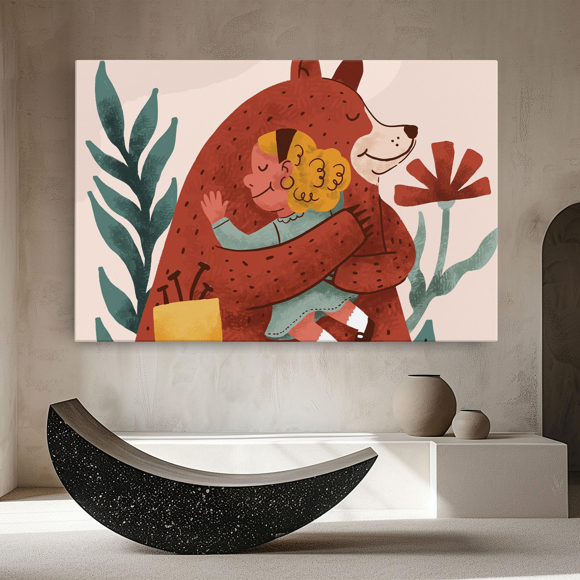 Tablou Canvas Bear Hug mockup 8
