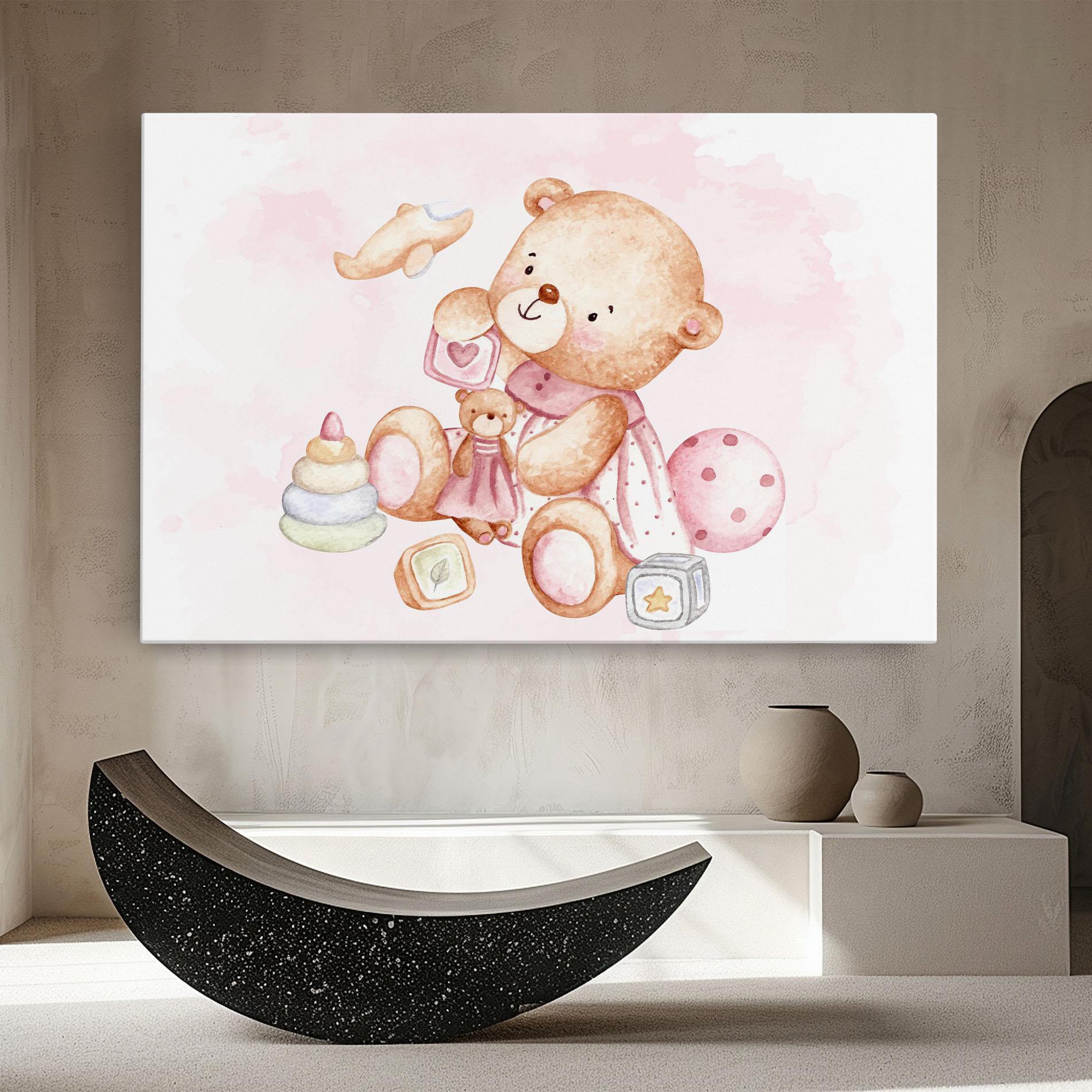 Tablou Canvas Bear With Toys mockup 8