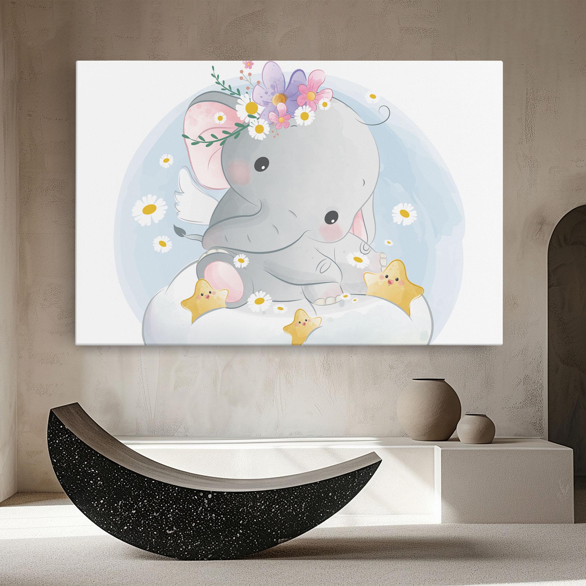 Tablou Canvas Elephant Stars mockup 8
