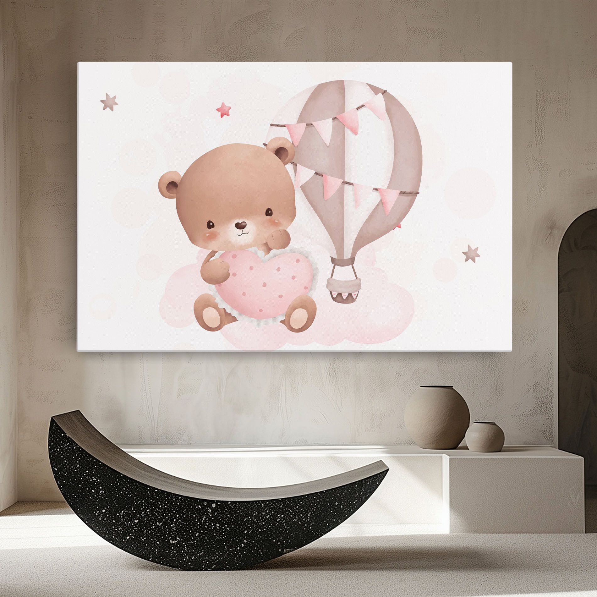 Pink Heart Bear mockup 8
