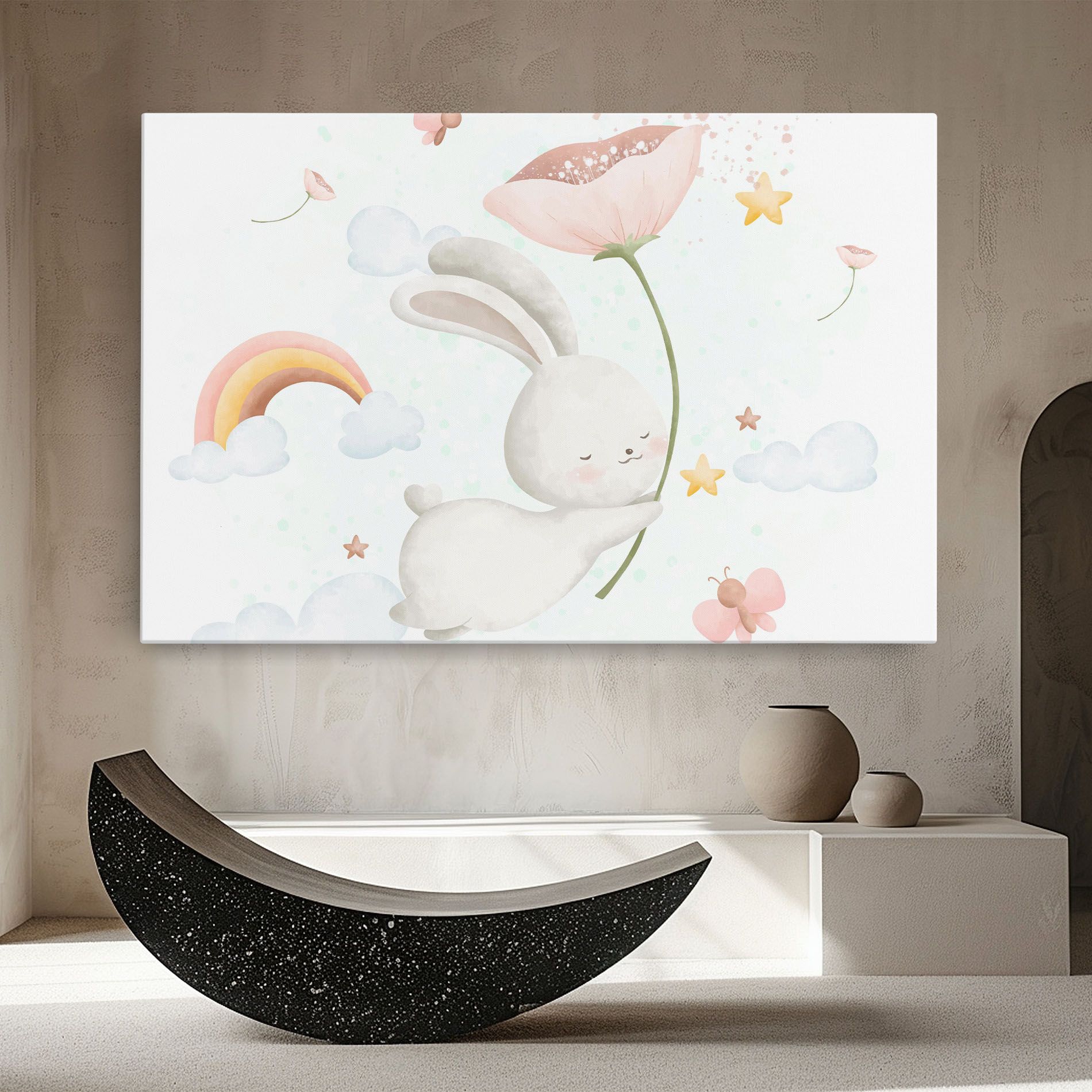 Spring Flower Bunny mockup 8