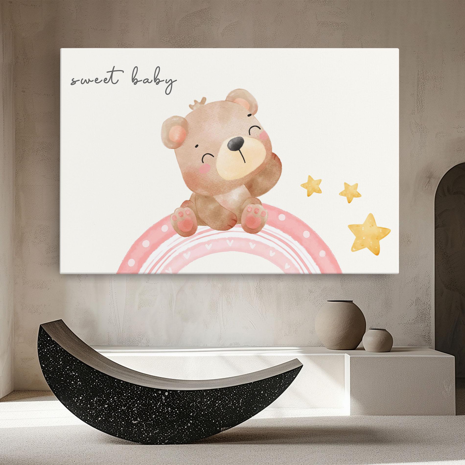 Tablou Canvas Sweet Baby Bear mockup 8