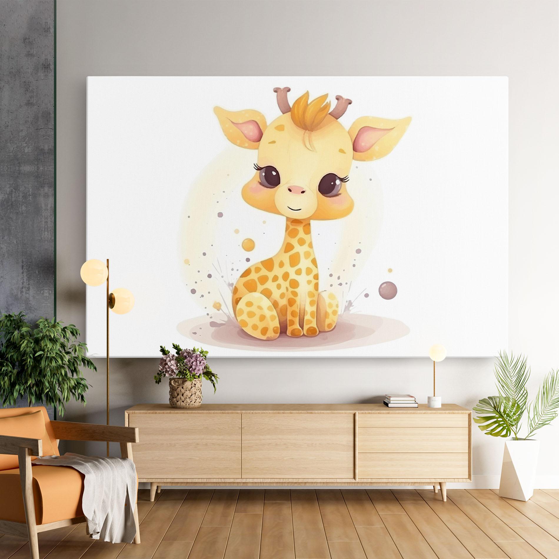 Tablou Canvas Adorable Giraffe mockup 9
