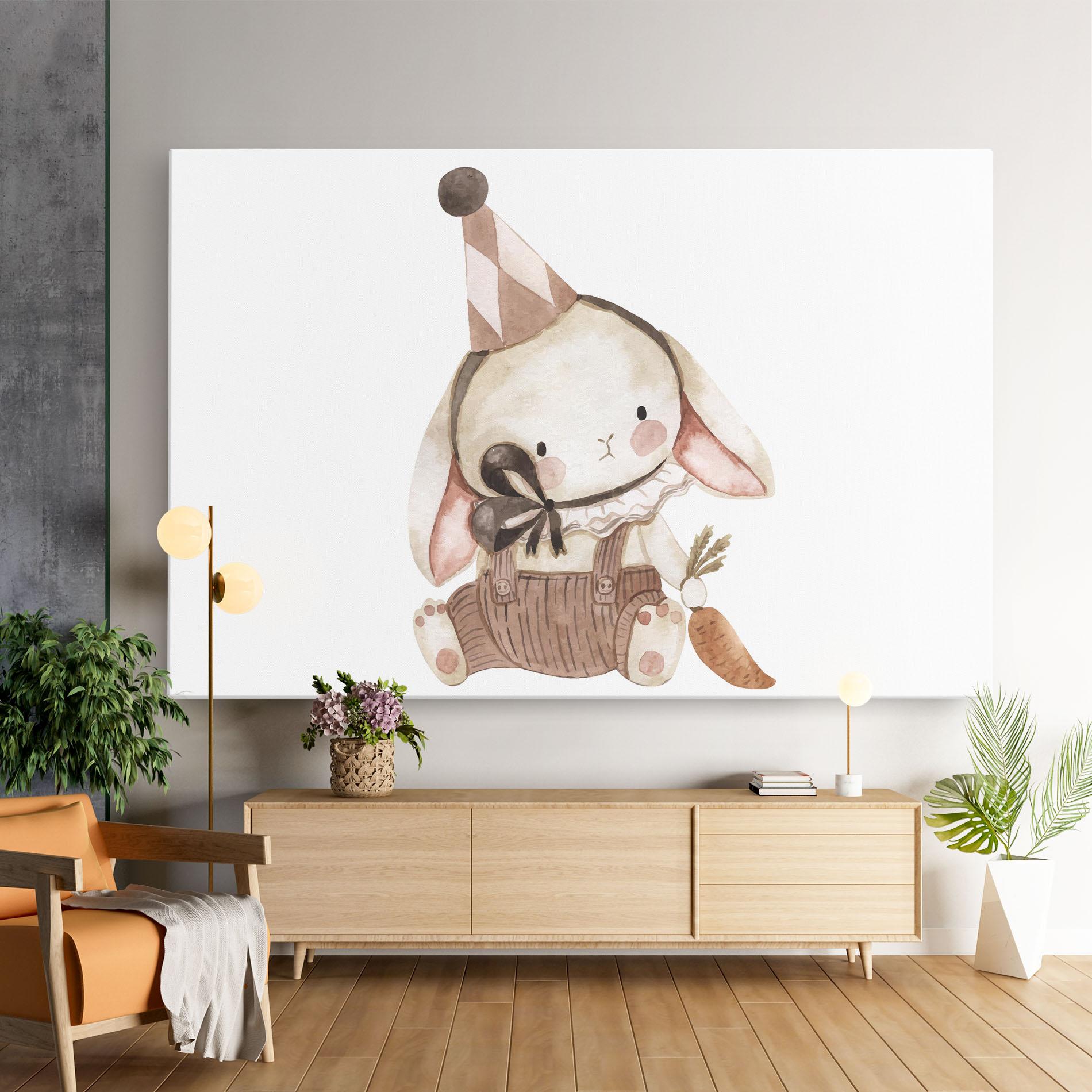Tablou Canvas Baby Brown Rabbit mockup 9