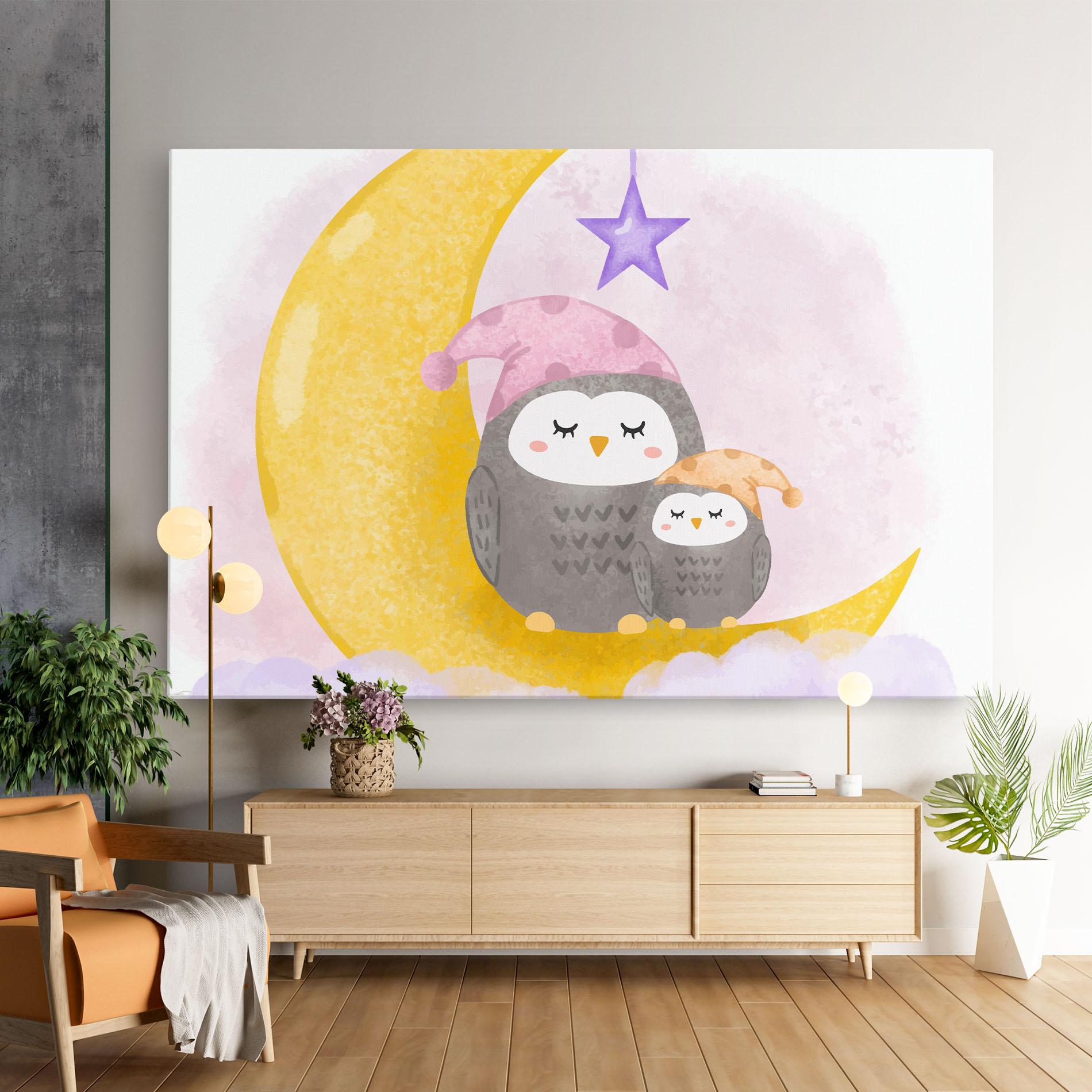Tablou Canvas Baby Owl mockup 9