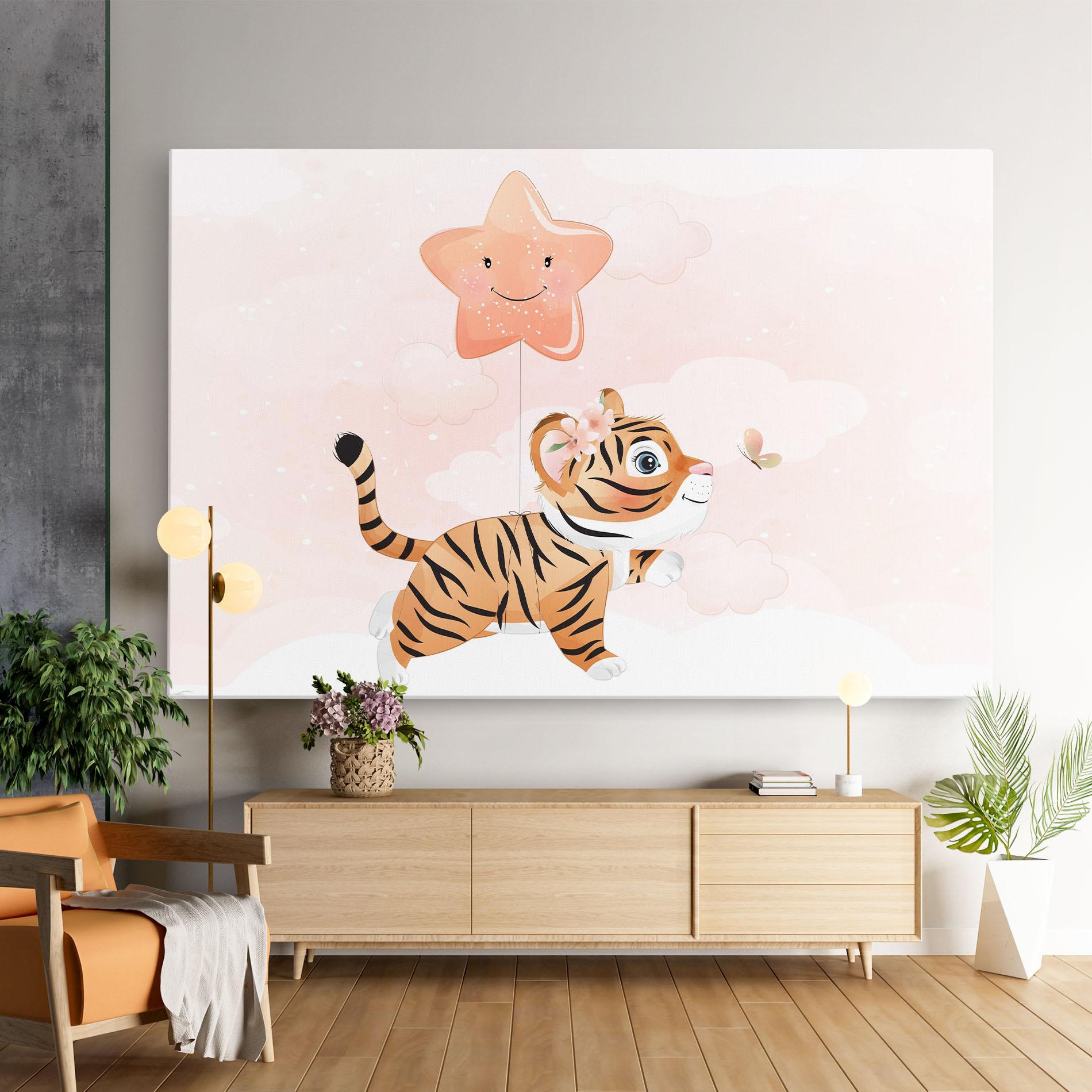 Tablou Canvas Baby Tiger Art mockup 9
