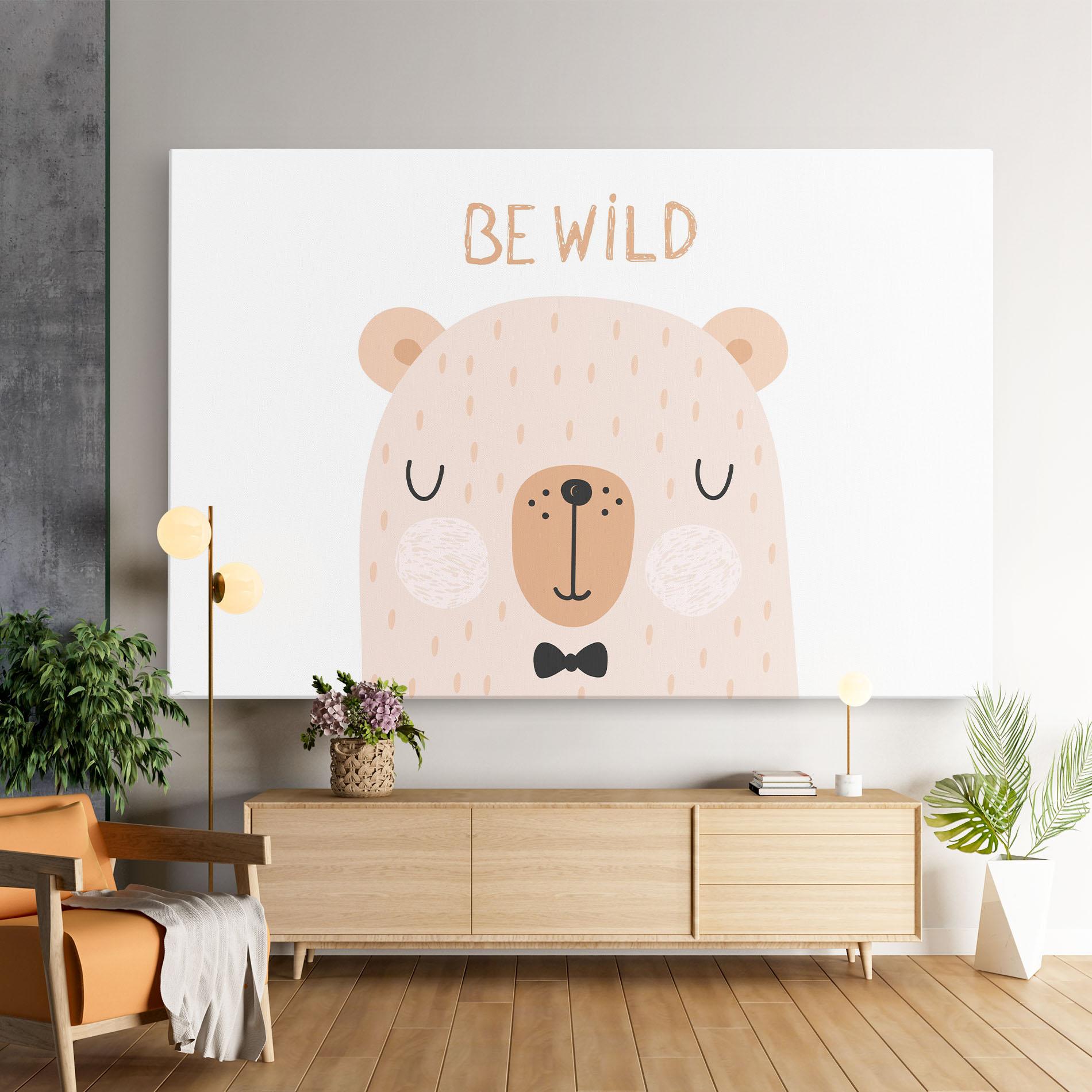 Tablou Canvas Bear Be Wild mockup 9