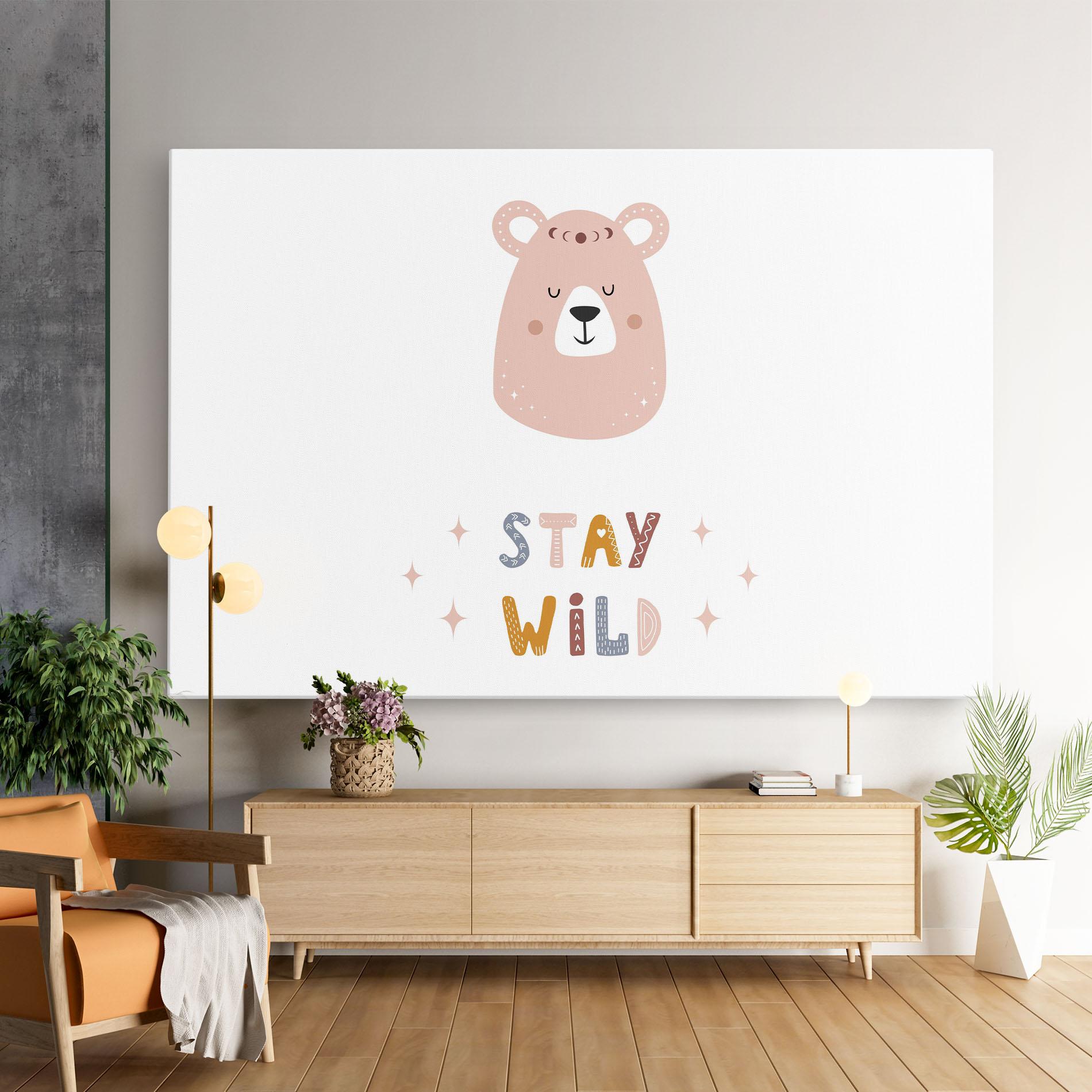 Tablou Canvas Brave Bear mockup 9