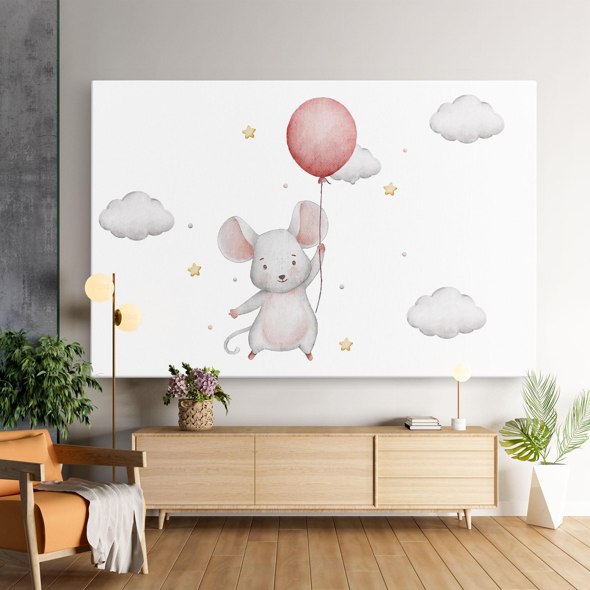 Tablou Canvas Mouse Balloon mockup 9