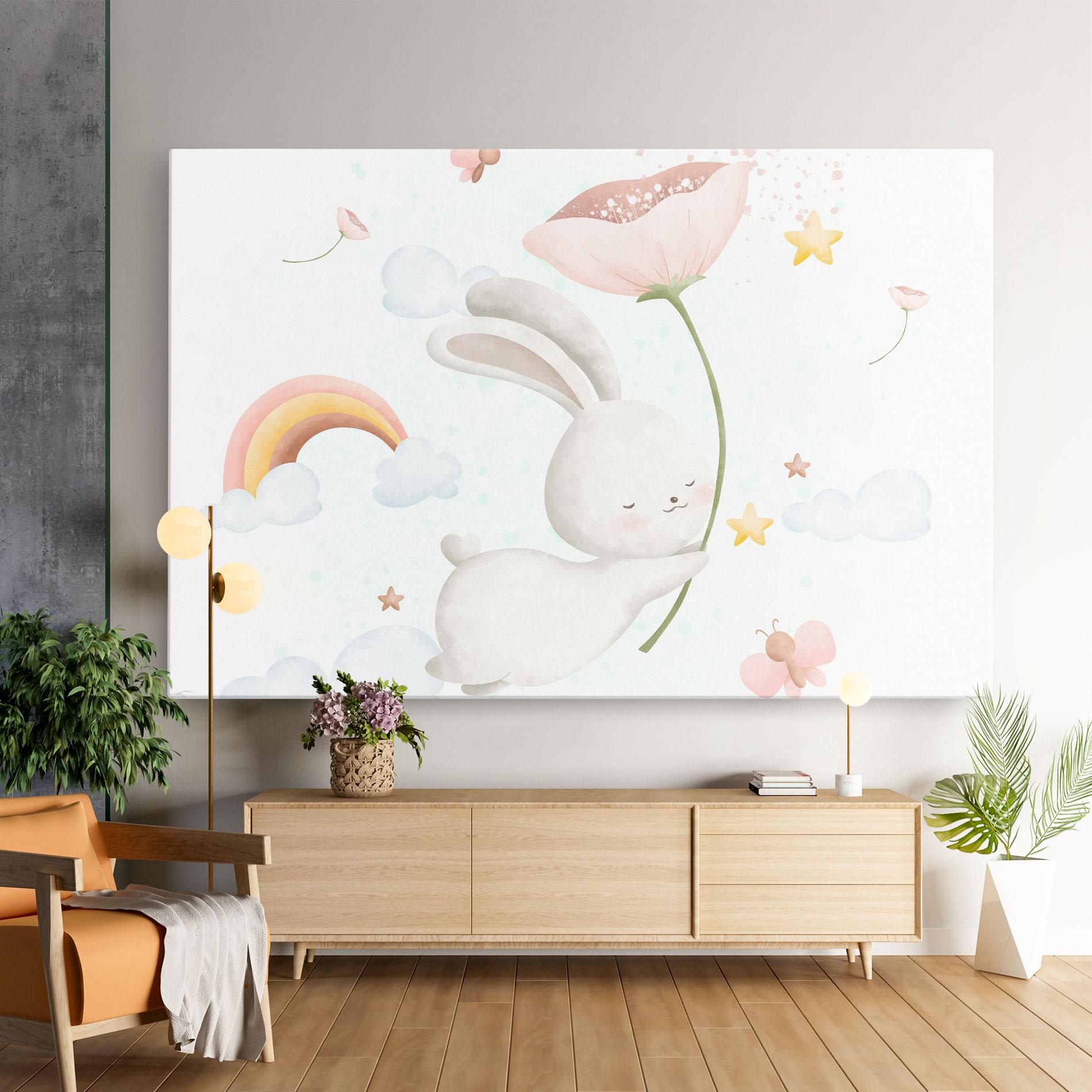 Tablou Canvas Spring Flower Bunny mockup 9