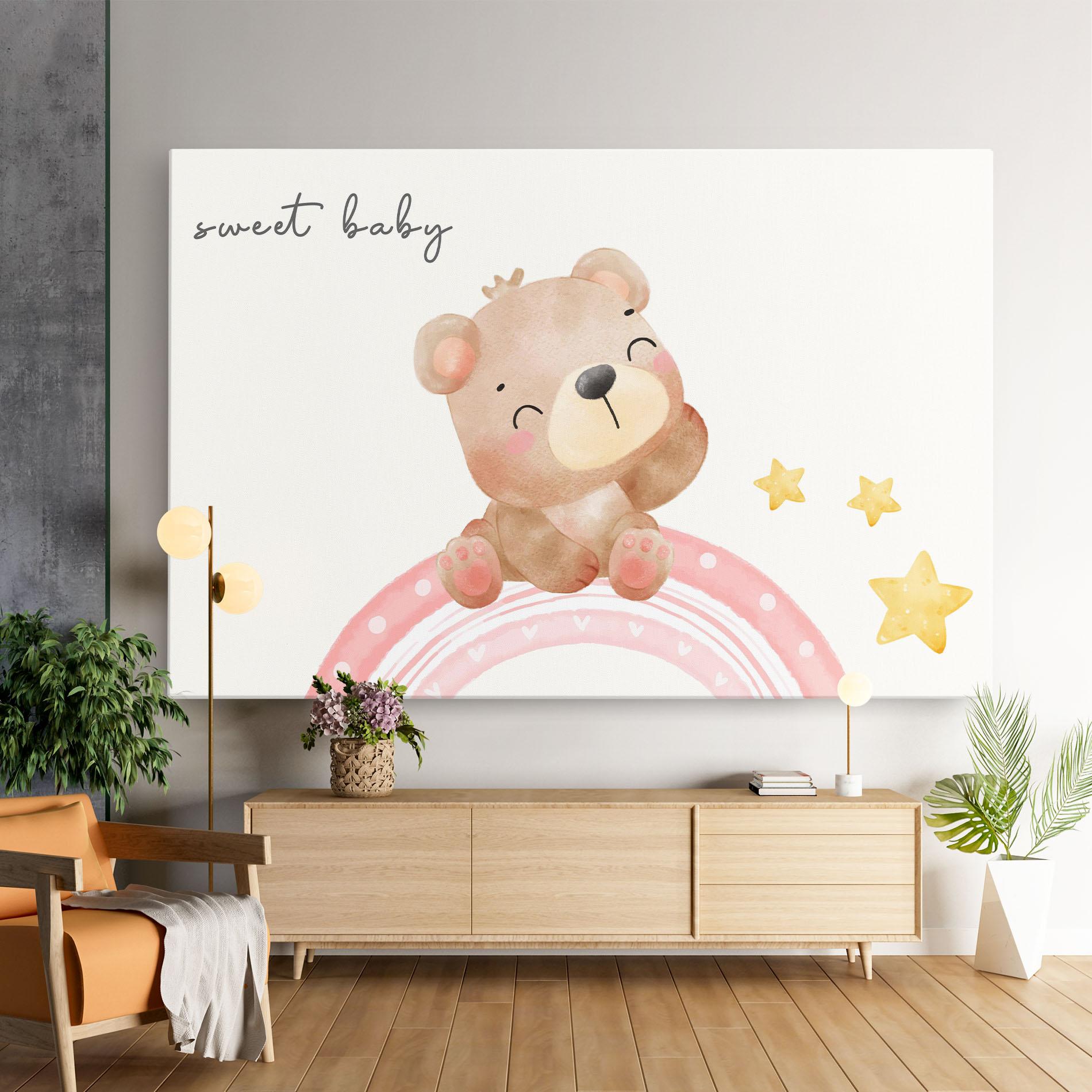 Tablou Canvas Sweet Baby Bear mockup 9