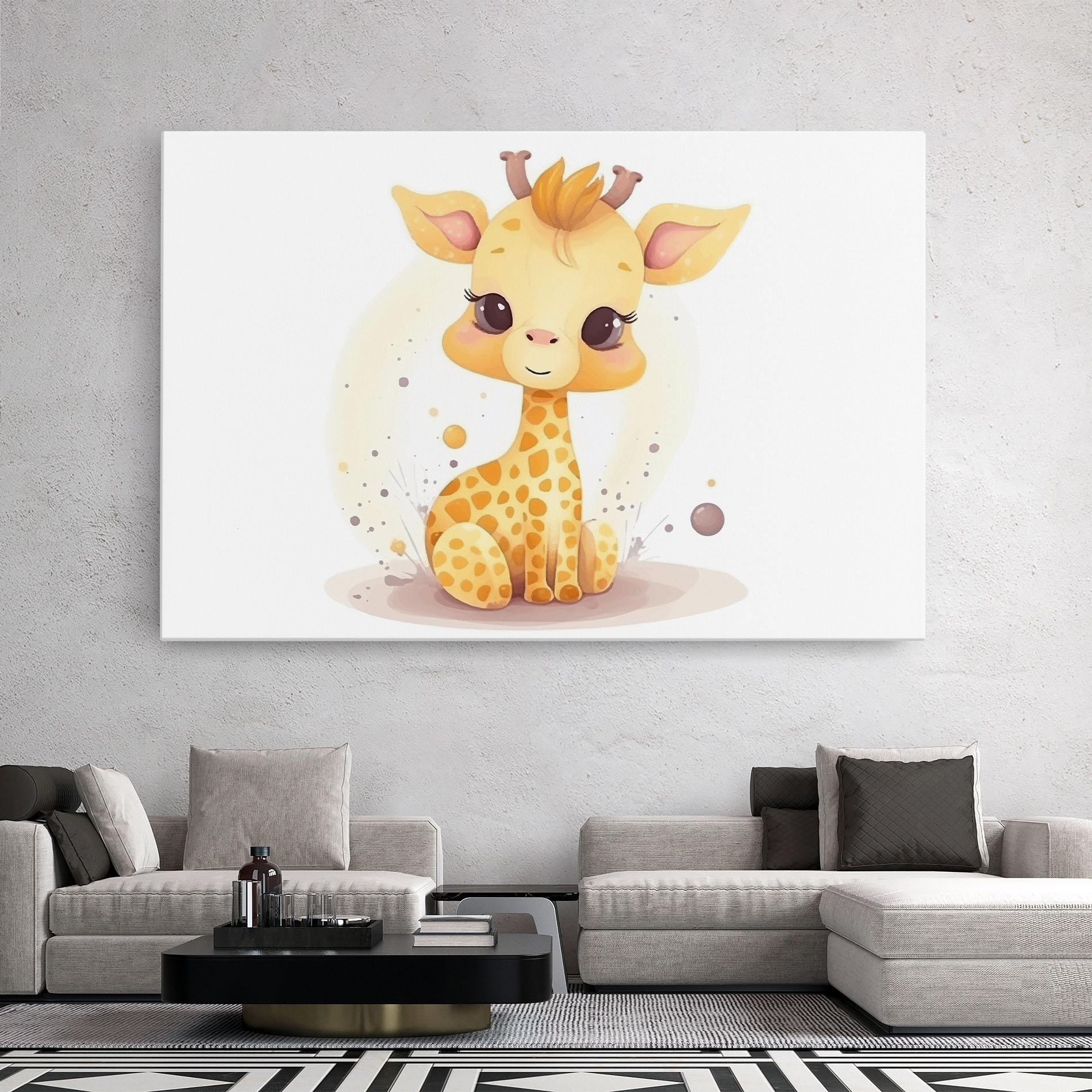 Tablou Canvas Adorable Giraffe mockup 2