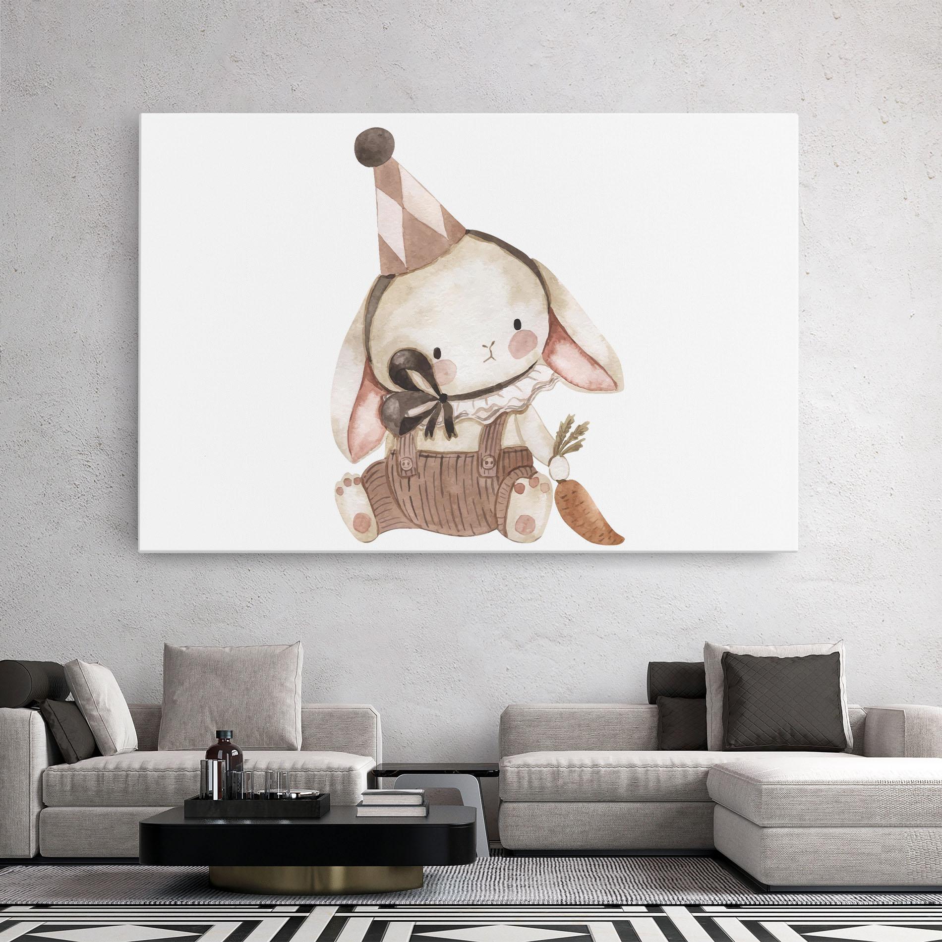 Tablou Canvas Baby Brown Rabbit mockup 2