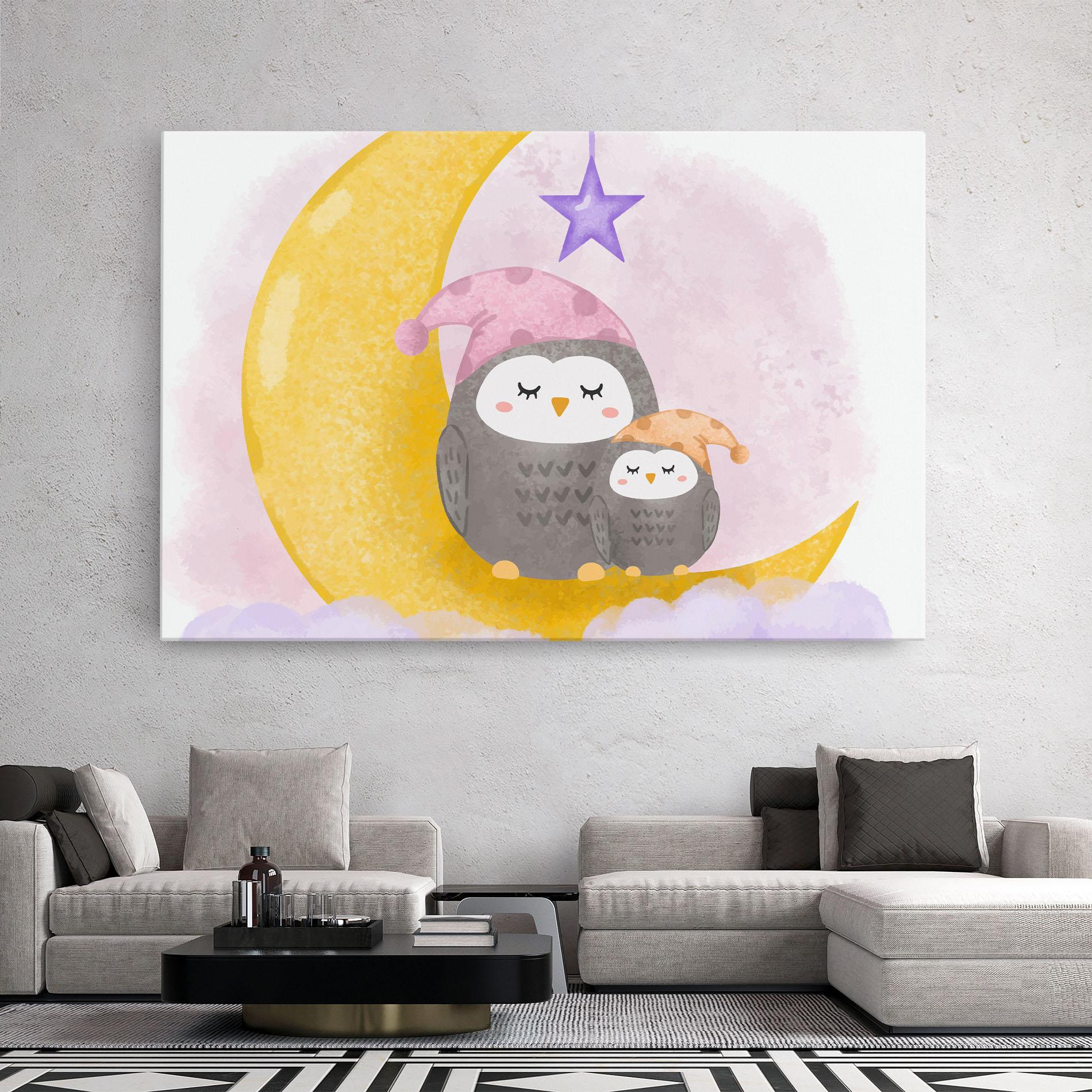 Tablou Canvas Baby Owl mockup 2