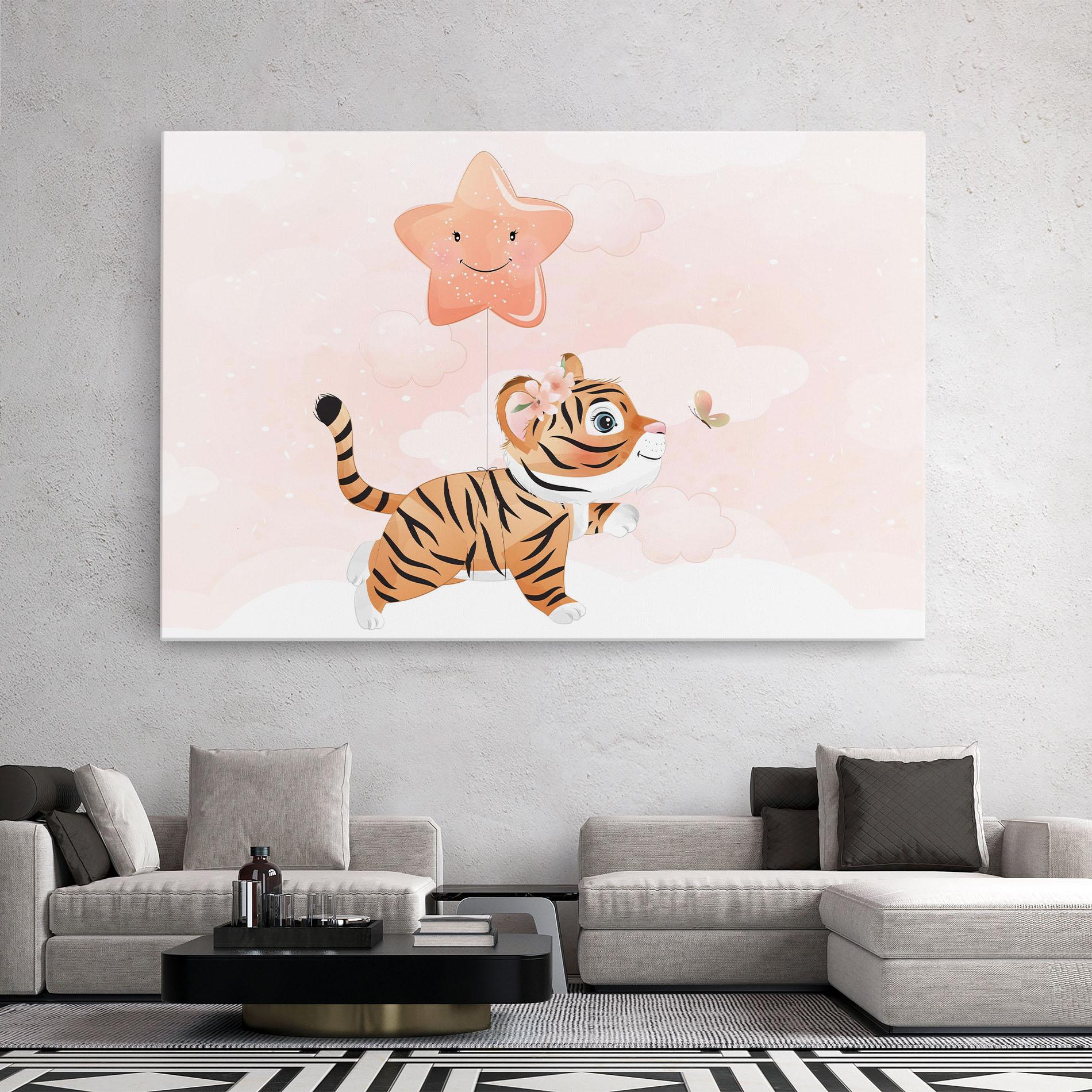Tablou Canvas Baby Tiger Art mockup 2