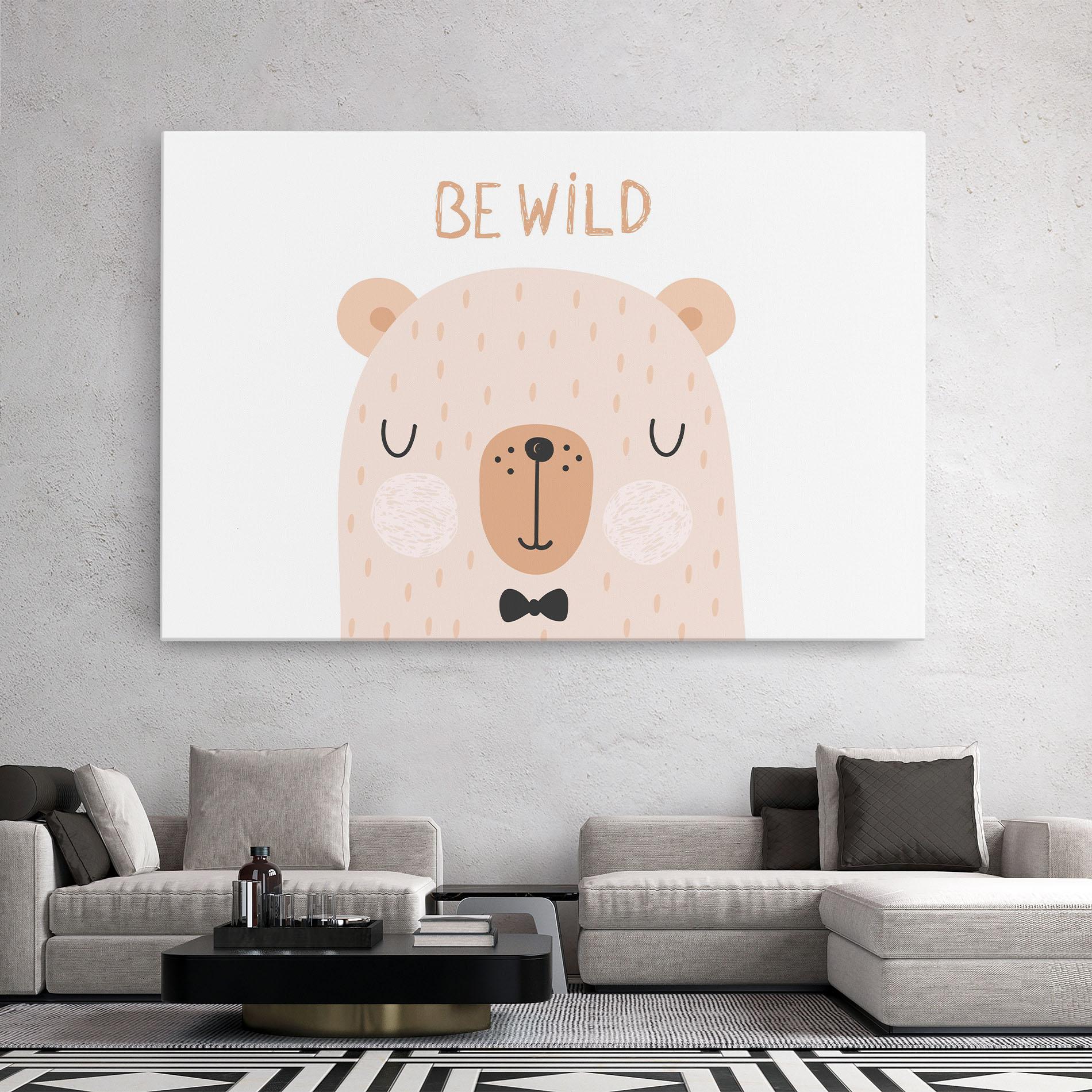 Tablou Canvas Bear Be Wild mockup 2