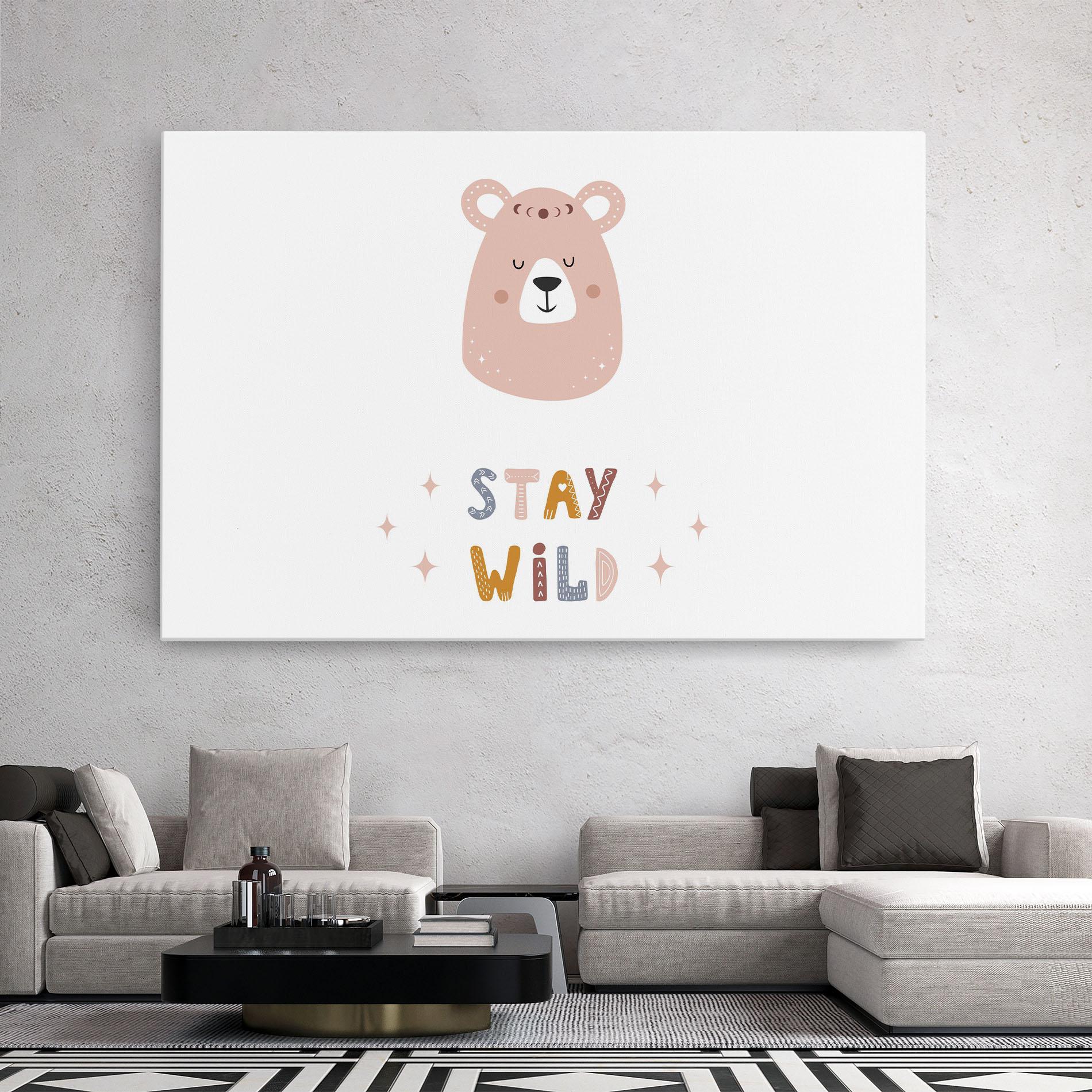 Tablou Canvas Brave Bear mockup 2