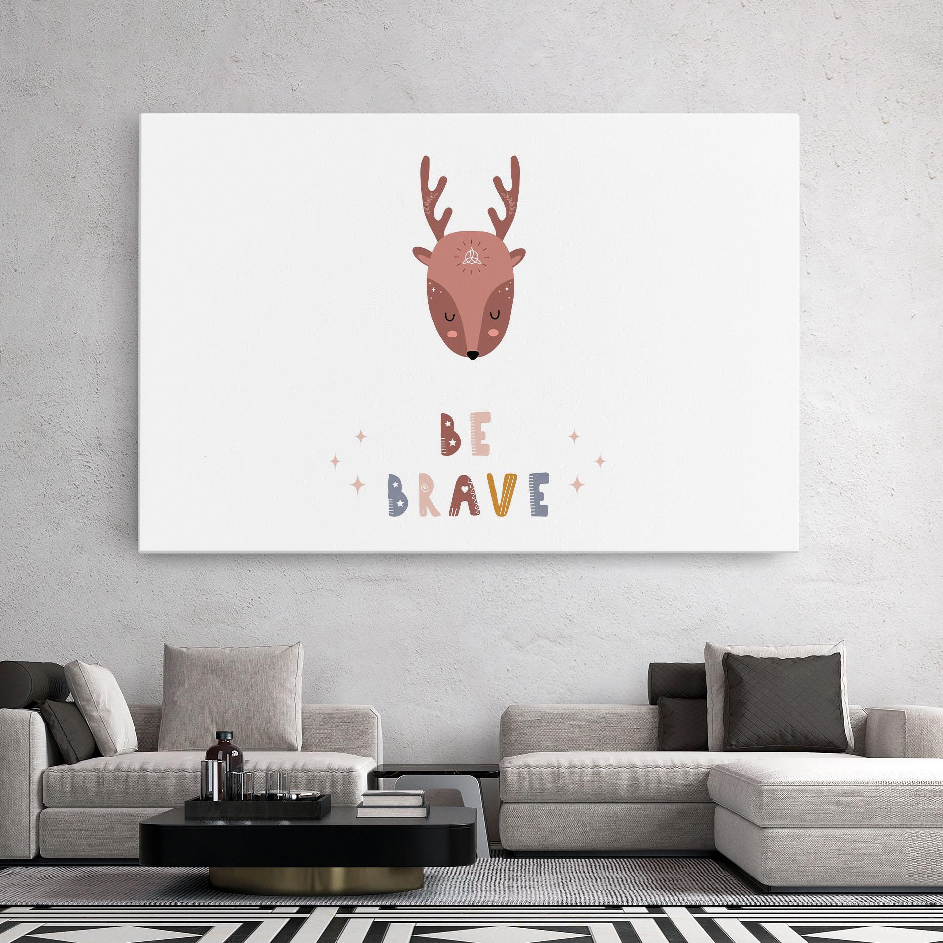 Tablou Canvas Brave Deer mockup 2