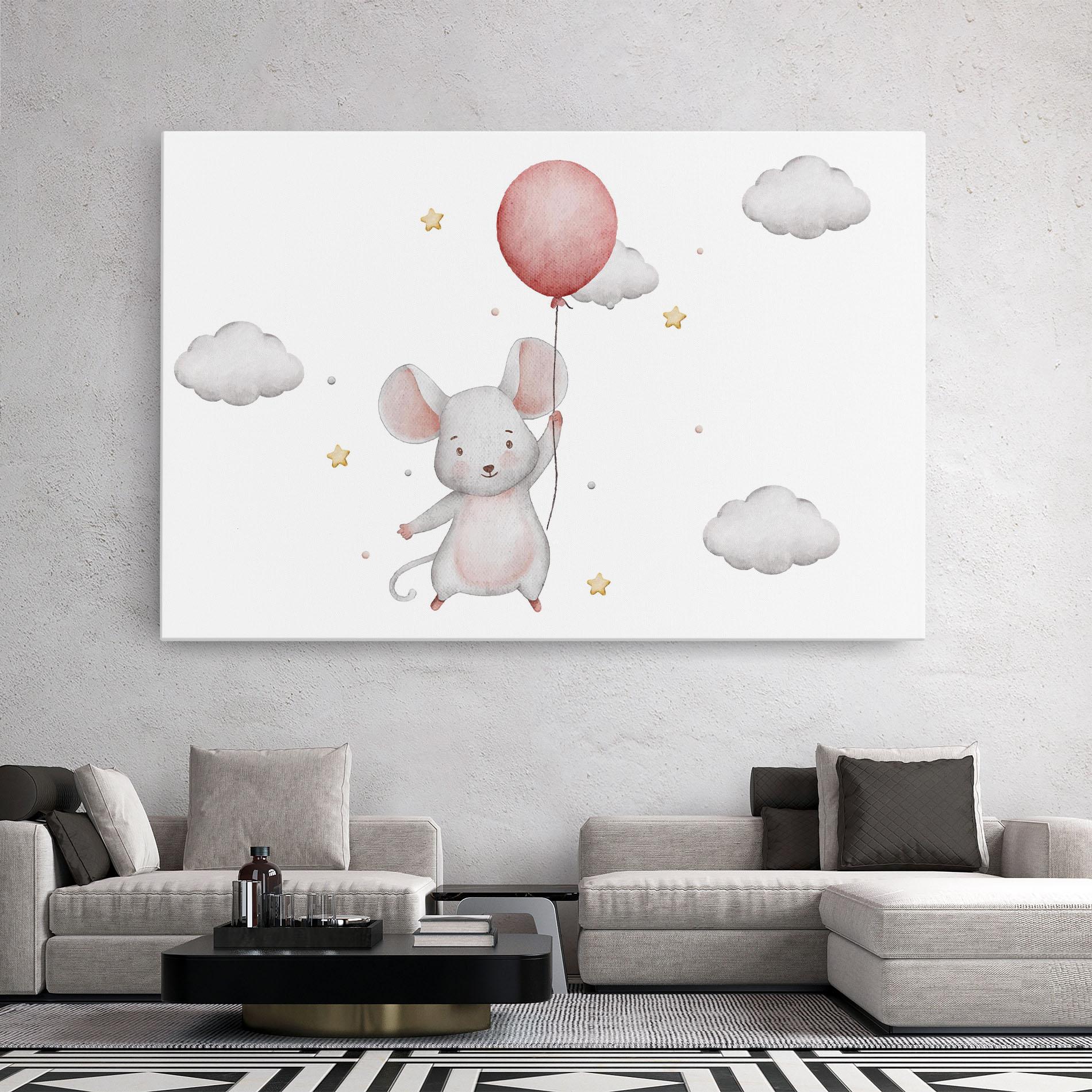 Tablou Canvas Mouse Balloon mockup 2