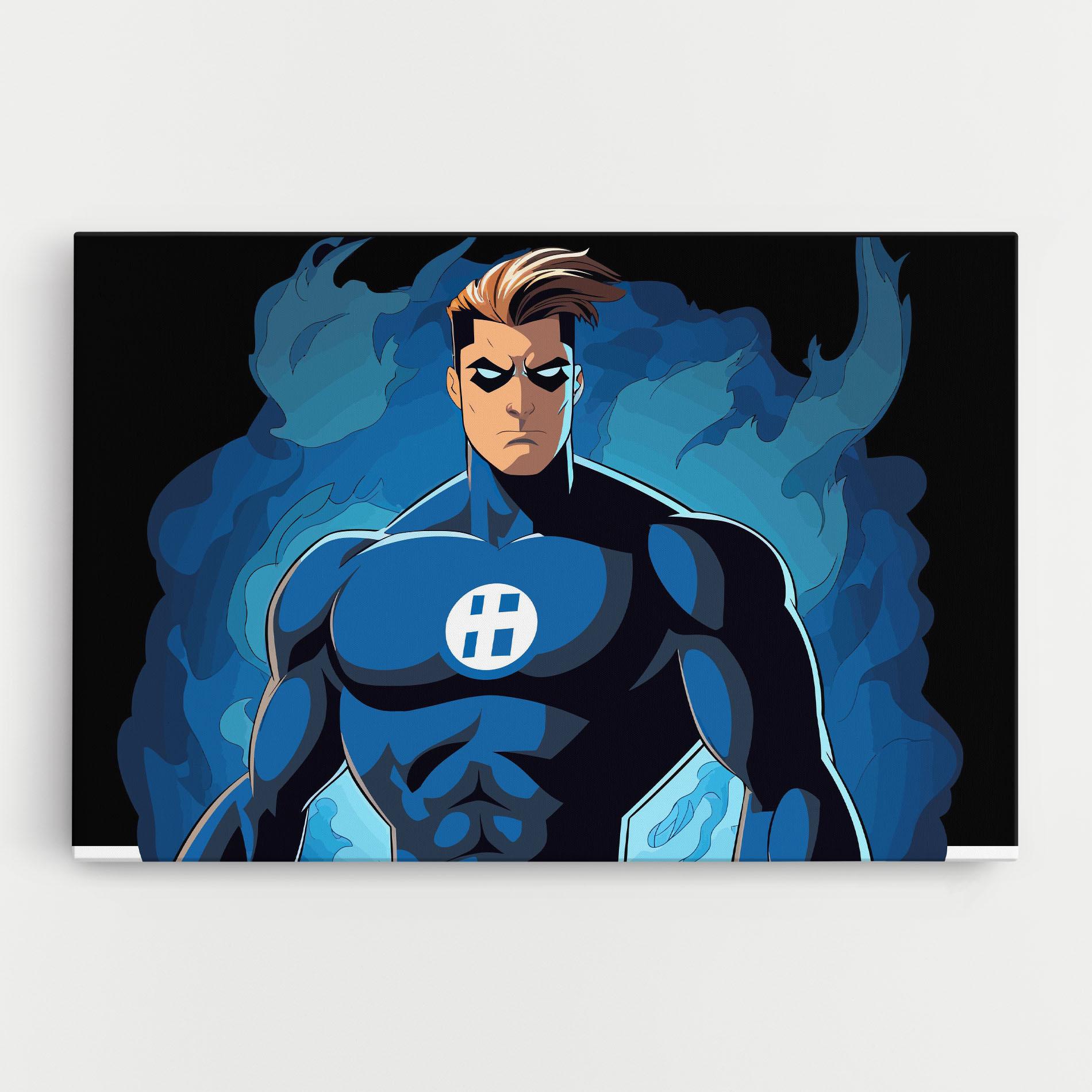Tablou Canvas Blue Hero mockup 0