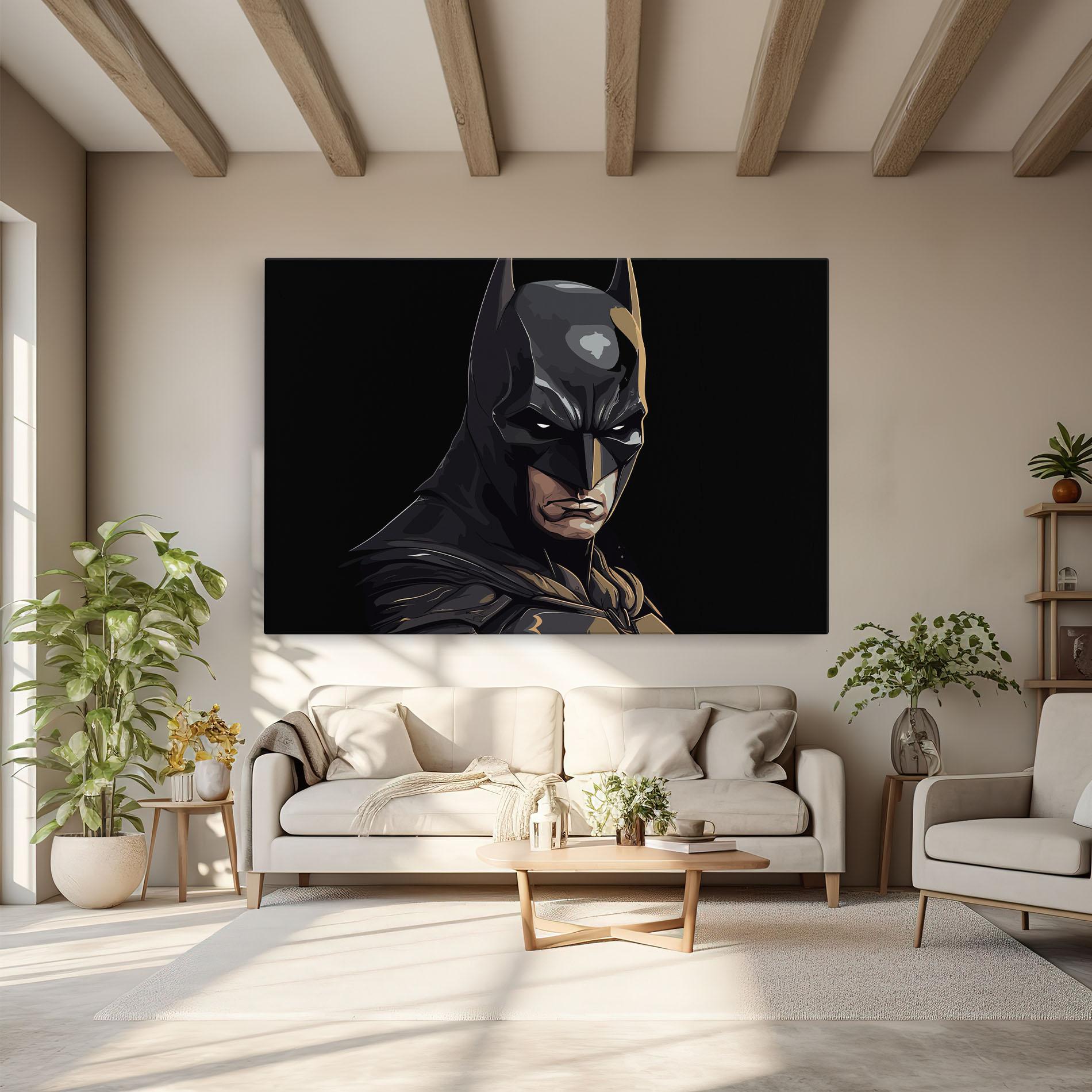 Tablou Canvas Angry Batman mockup 6