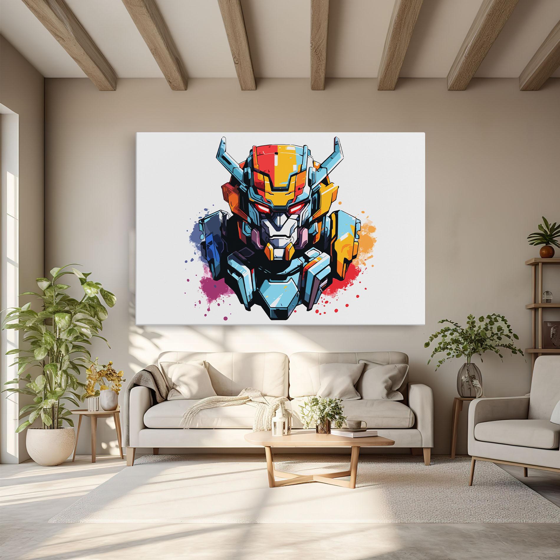 Tablou Canvas Colorful Robot mockup 6