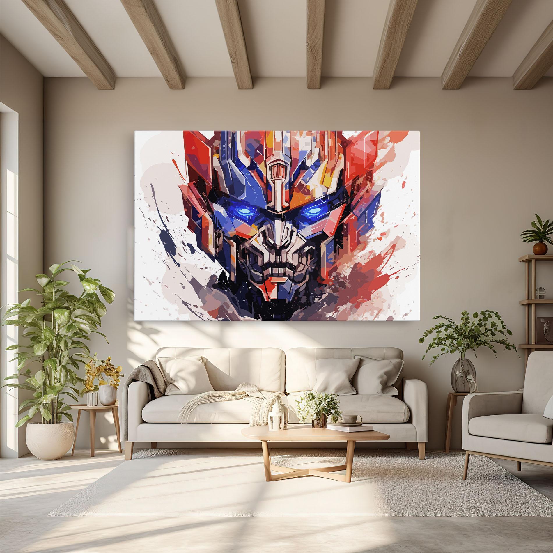 Tablou Canvas Optimus Prime Art mockup 6