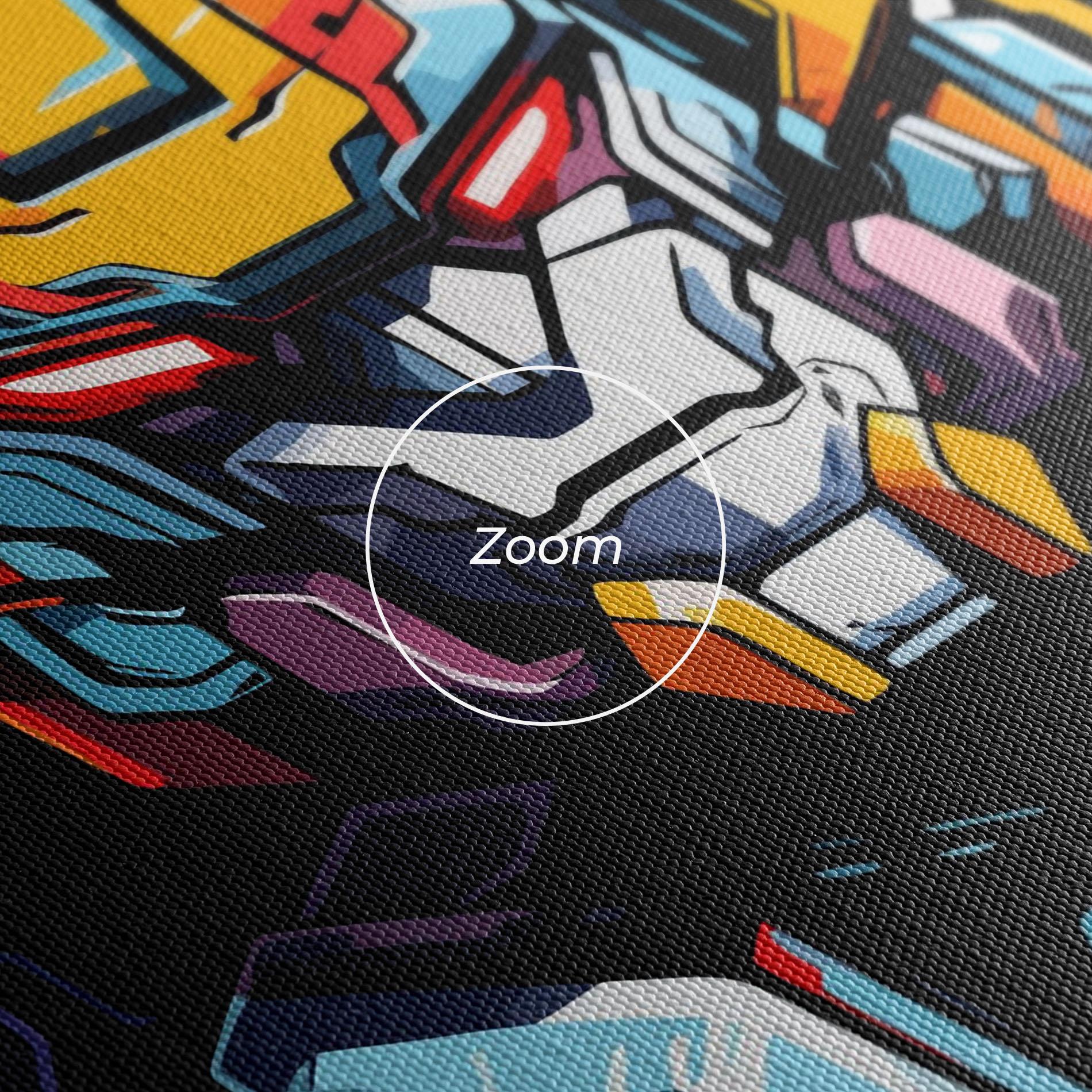 Tablou Canvas Colorful Robot mockup 3