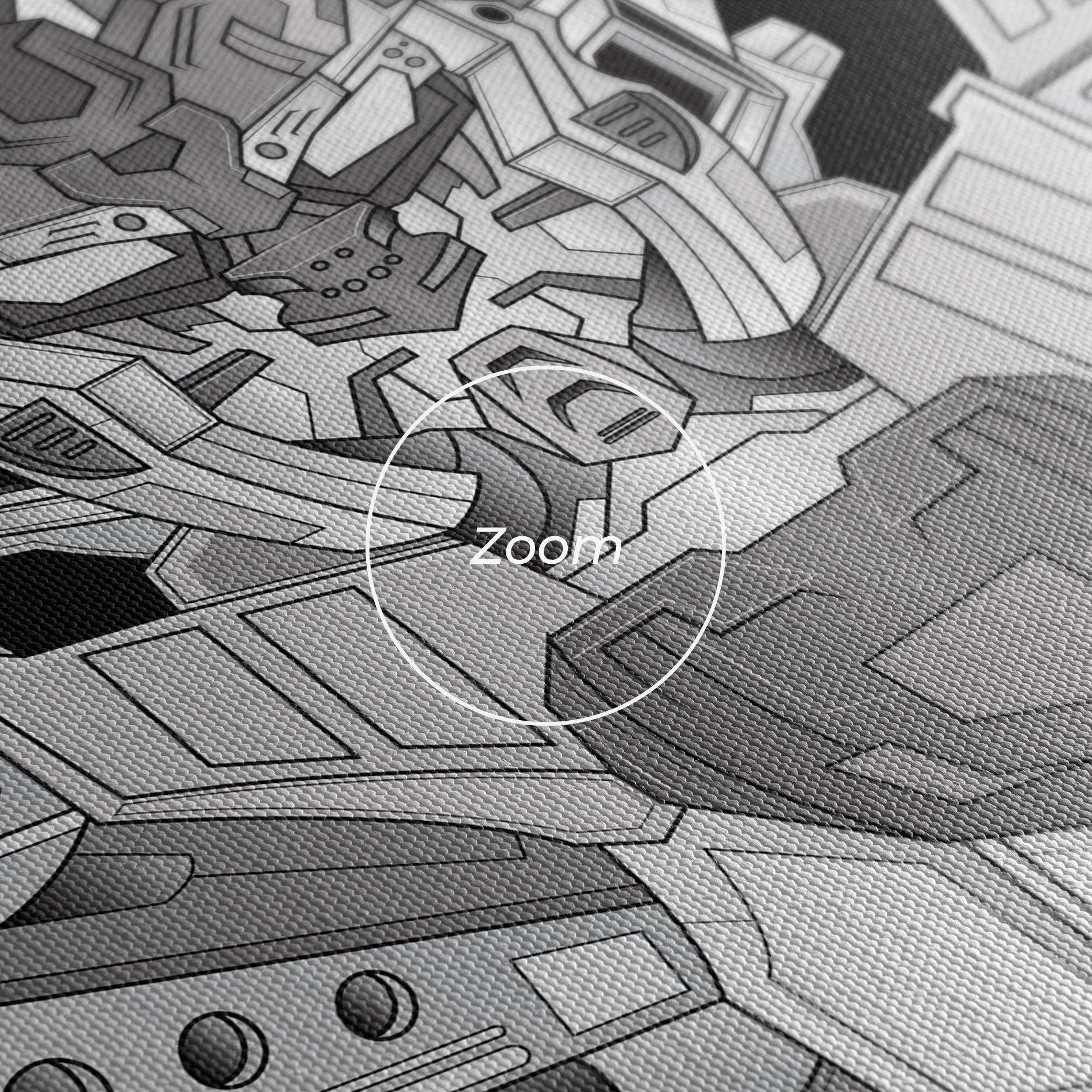 Tablou Canvas Grey Robot mockup 3