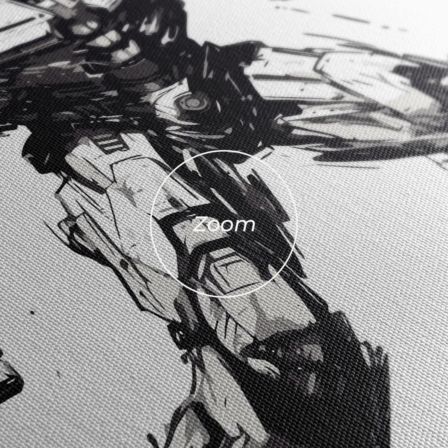 Tablou Canvas Grey White Robot mockup 3