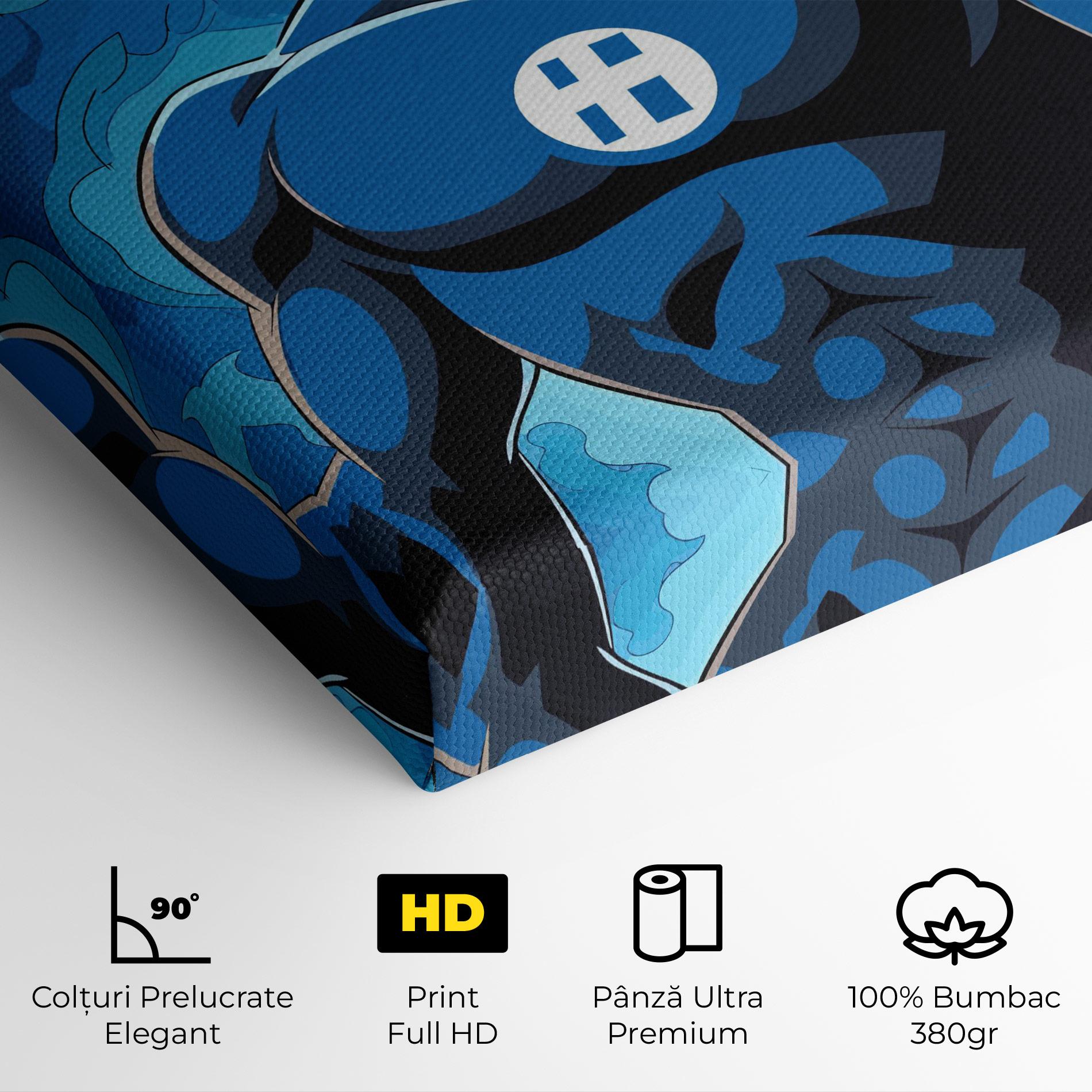 Tablou Canvas Blue Hero mockup 4