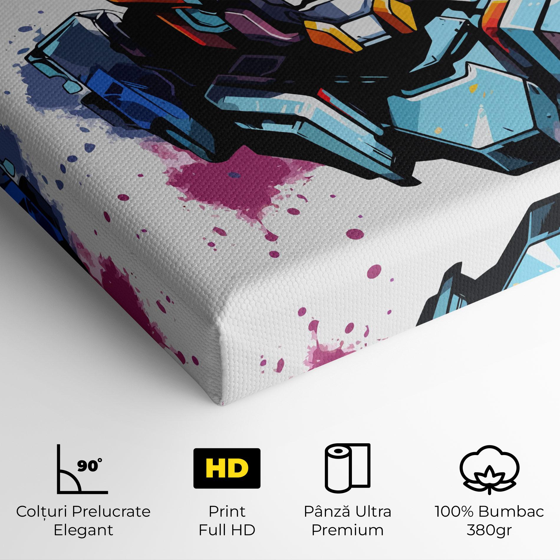 Tablou Canvas Colorful Robot mockup 4