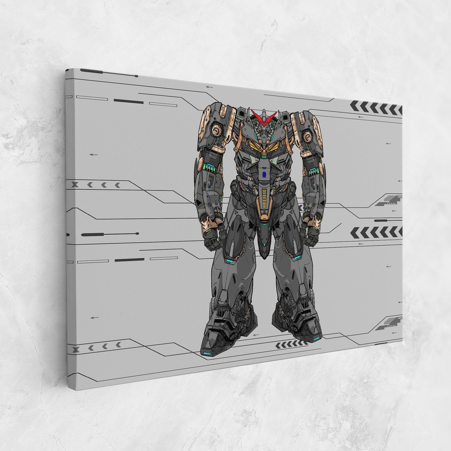 Tablou Canvas Big Grey Robot mockup 1