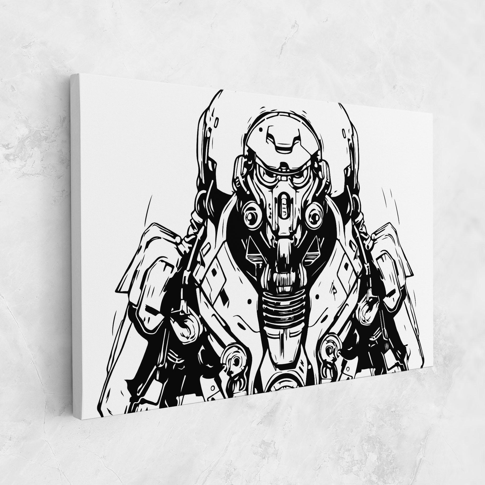 Tablou Canvas Military Robot mockup 1