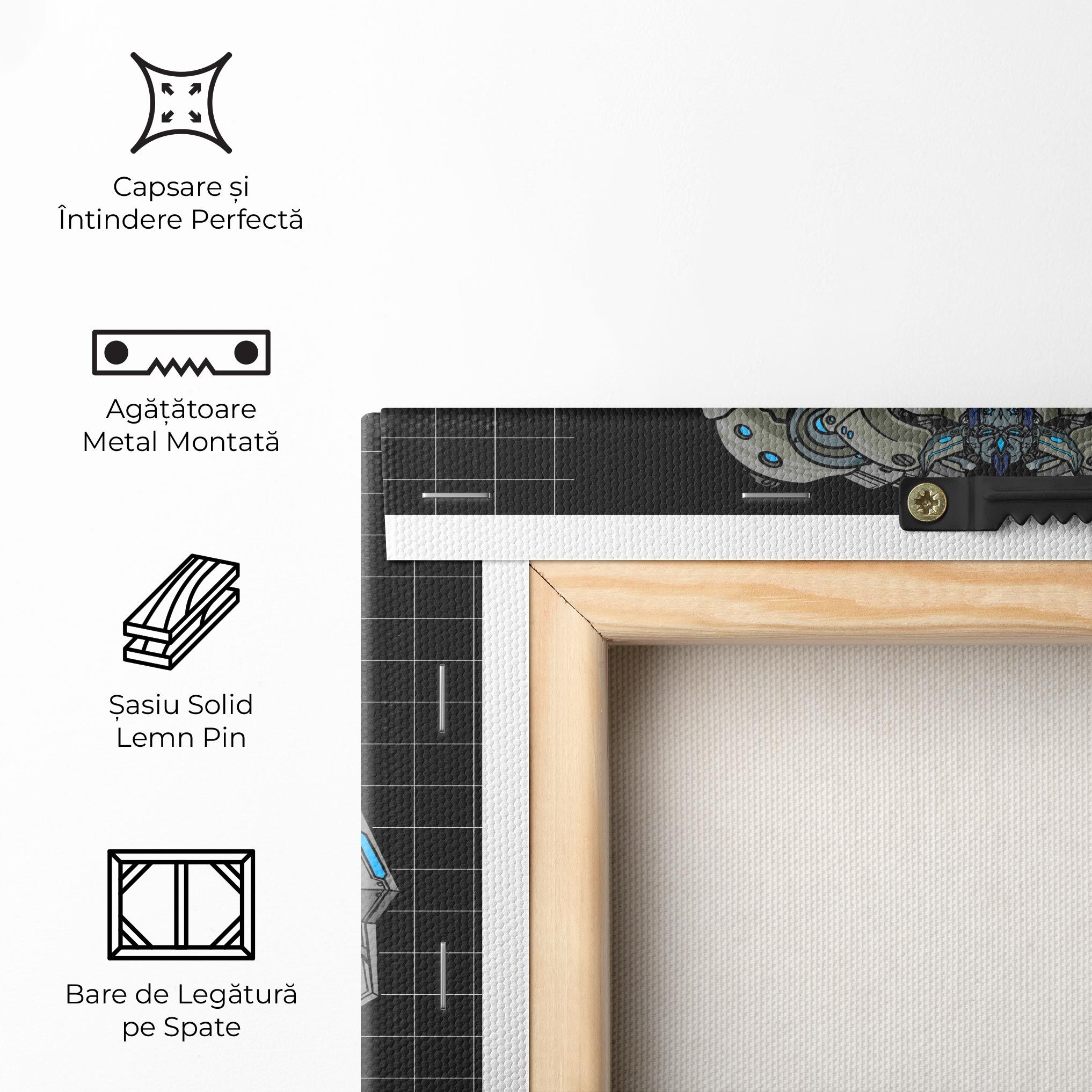 Grey Blue Robot mockup 5