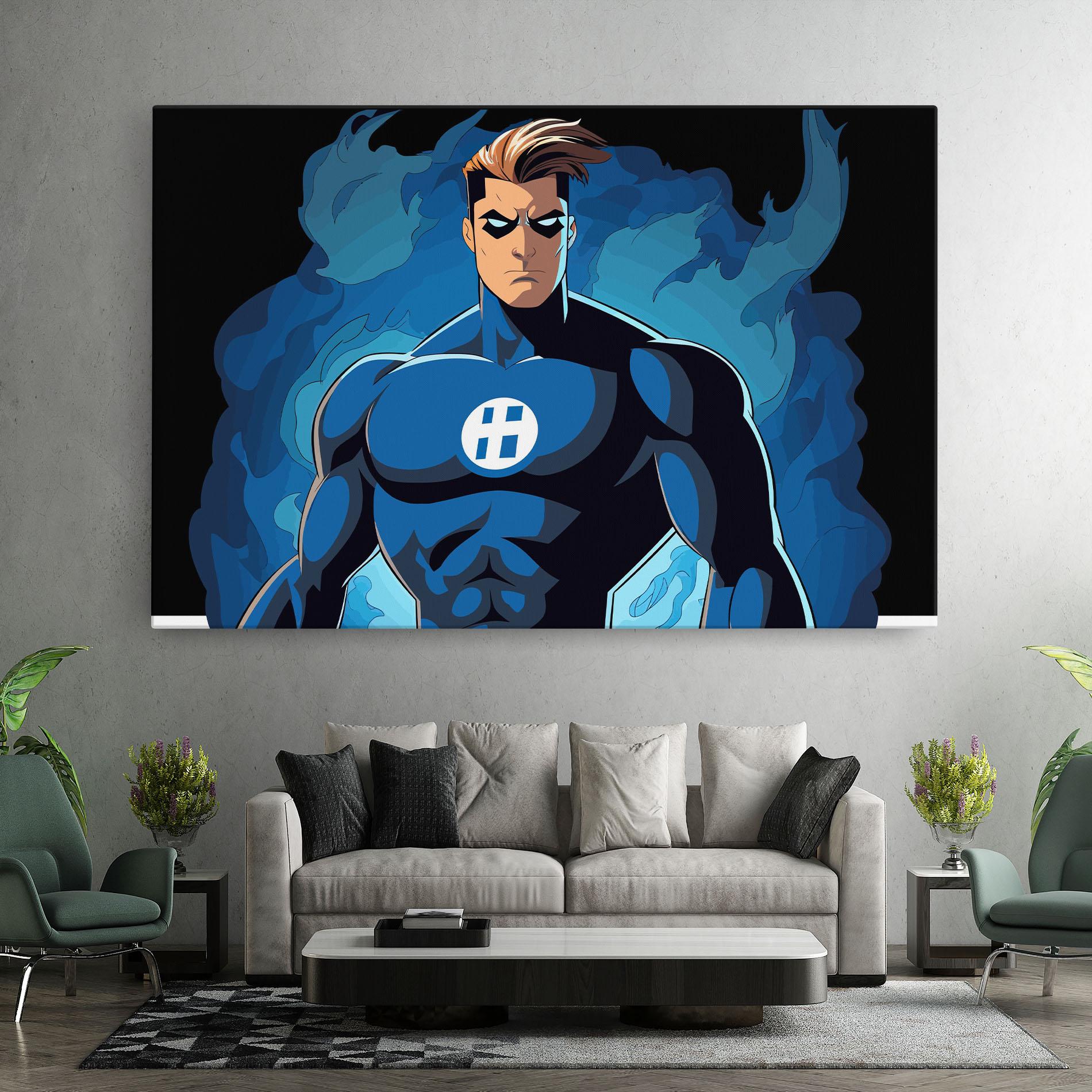 Tablou Canvas Blue Hero mockup 7