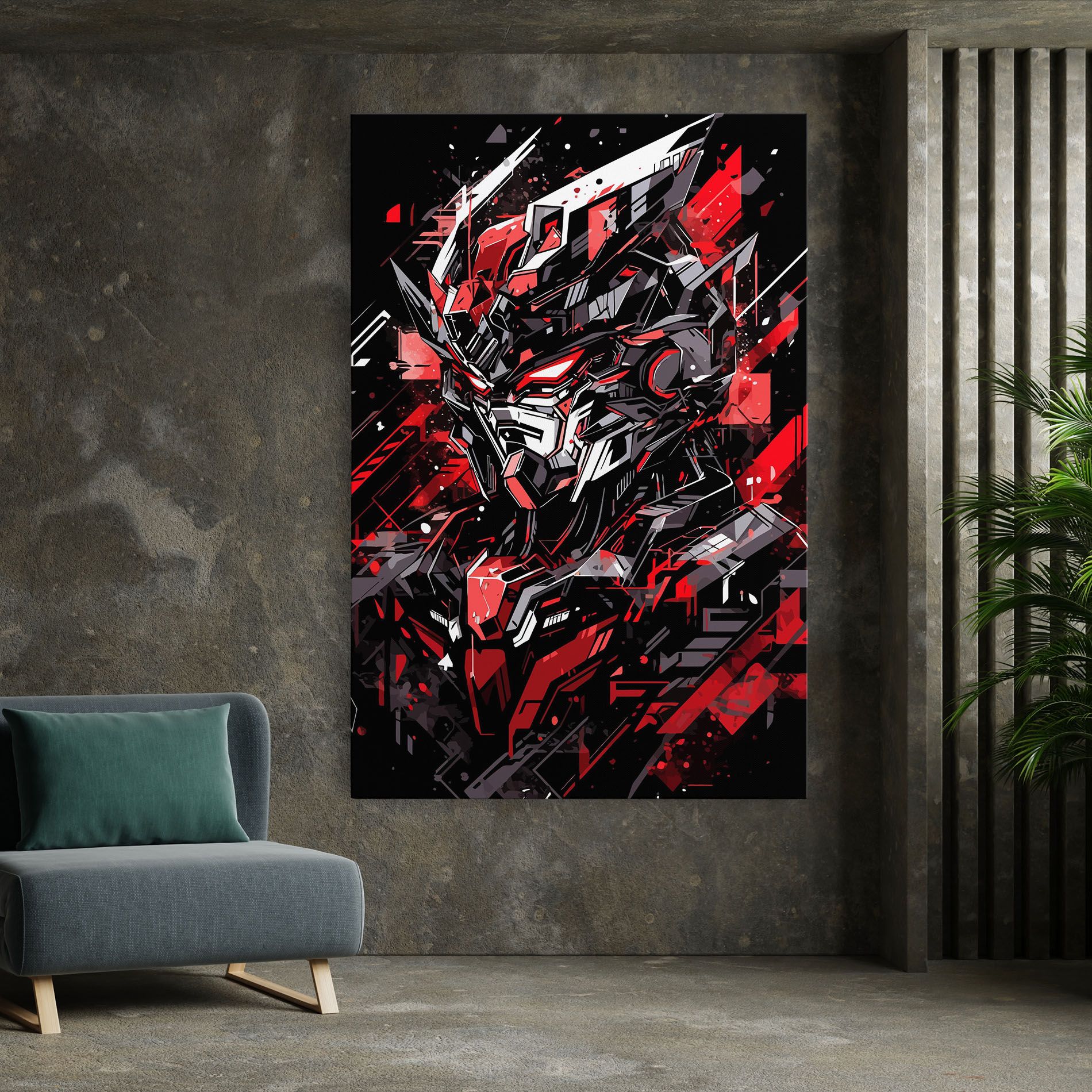 Red Grey Robot mockup 7