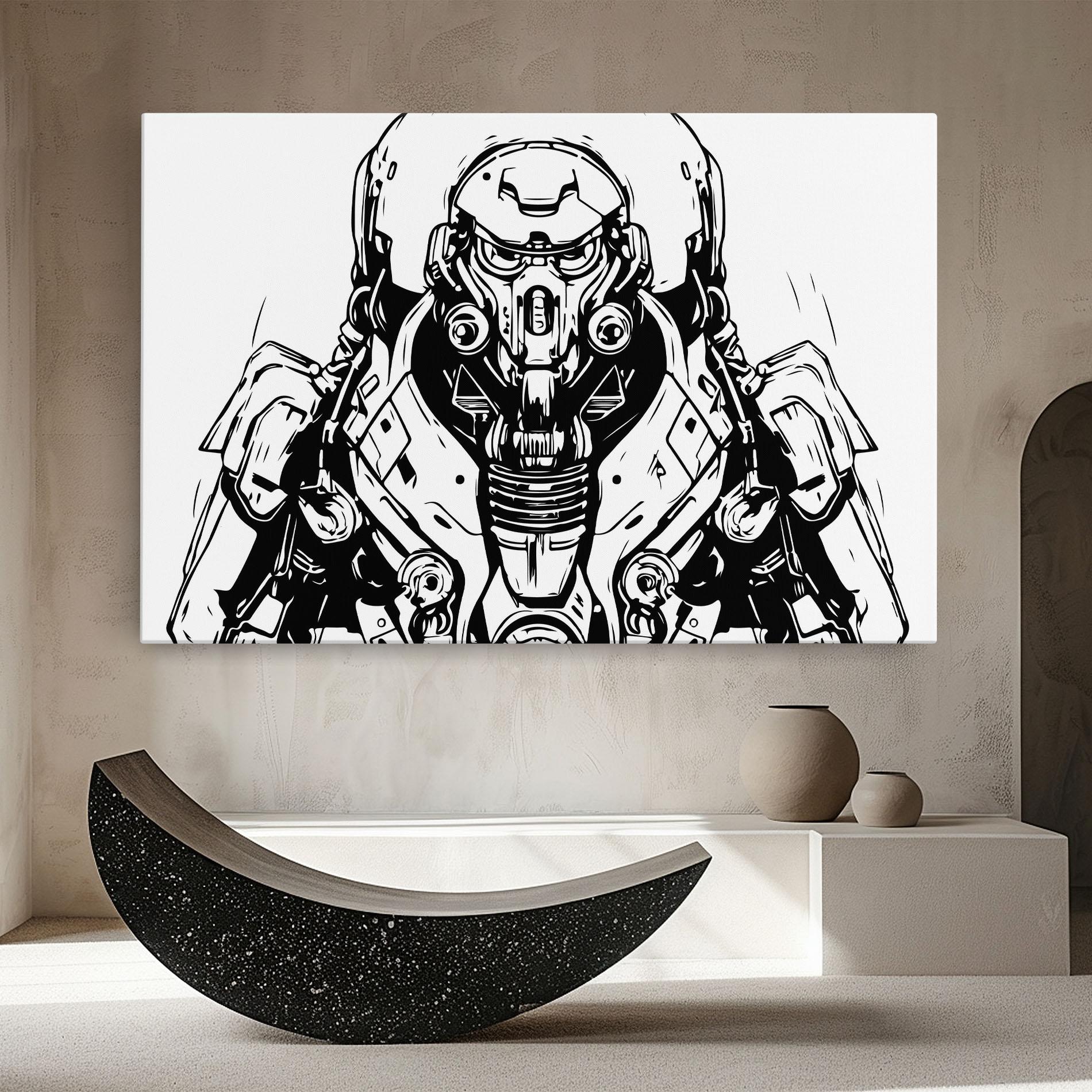 Tablou Canvas Military Robot mockup 8