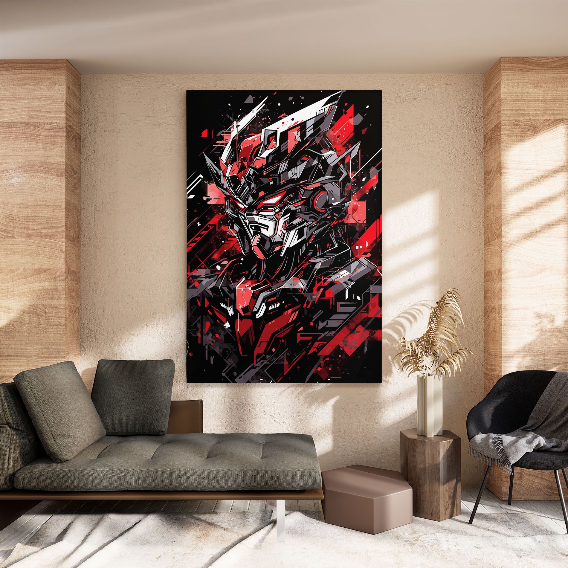 Red Grey Robot mockup 8