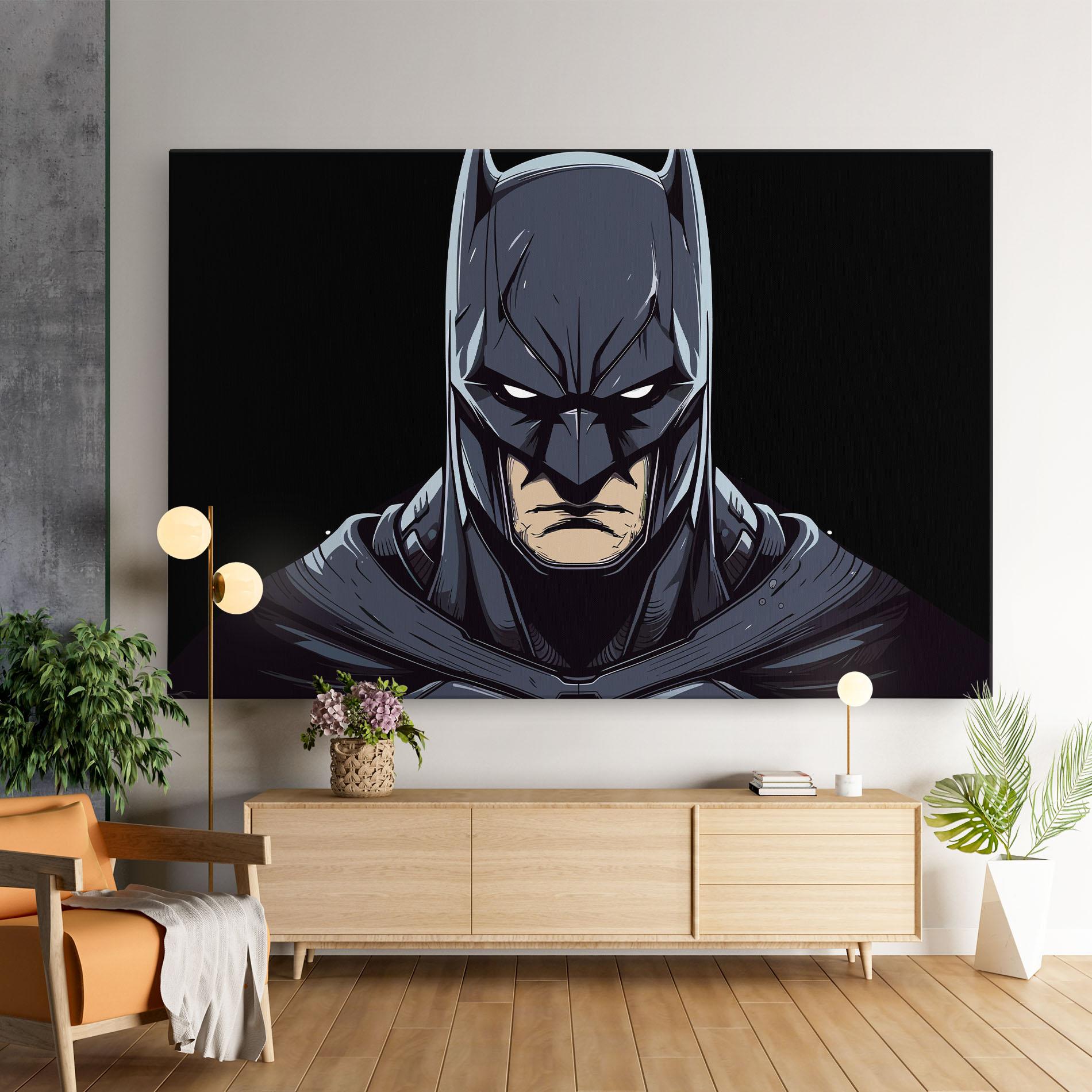 Tablou Canvas Batman Face mockup 9