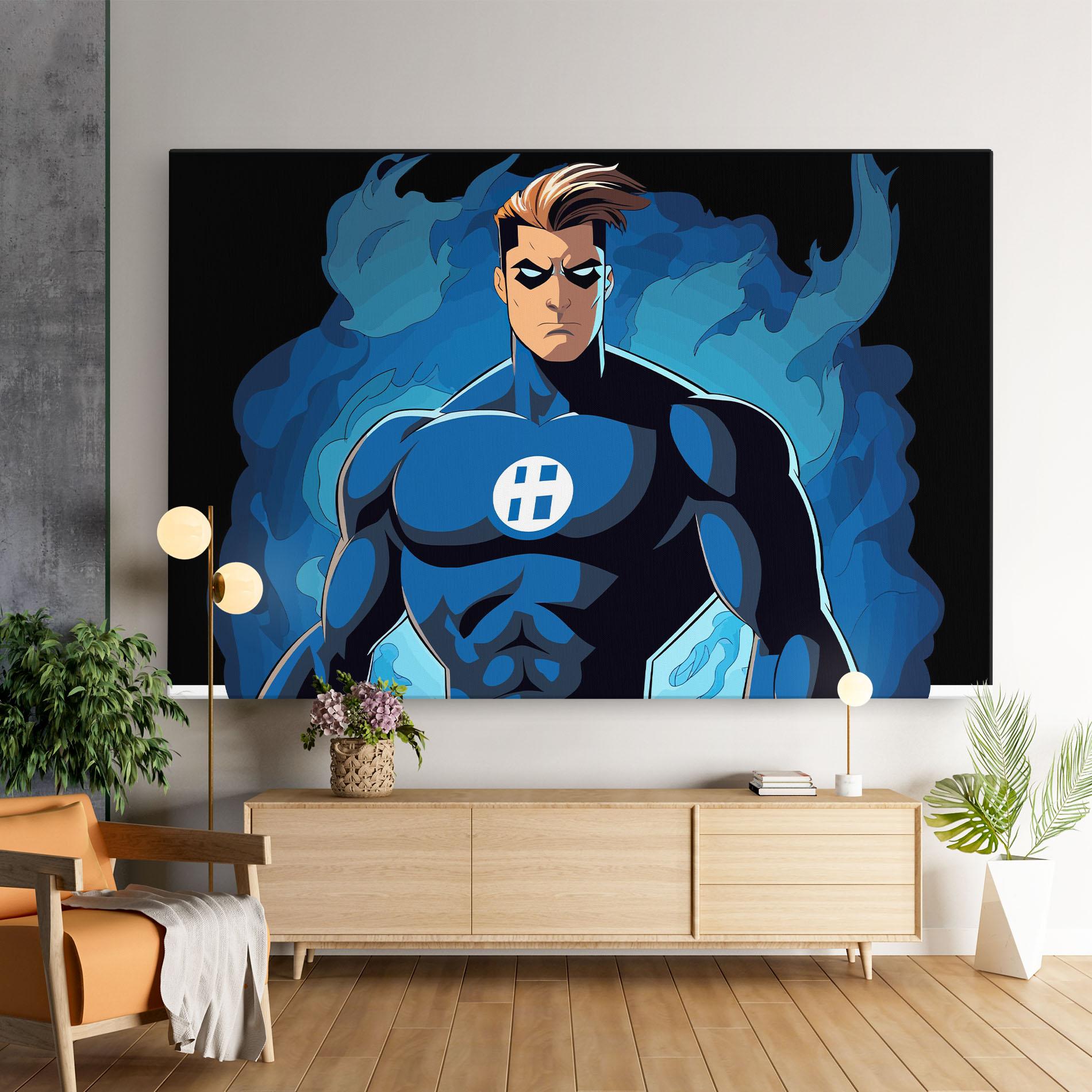 Tablou Canvas Blue Hero mockup 9