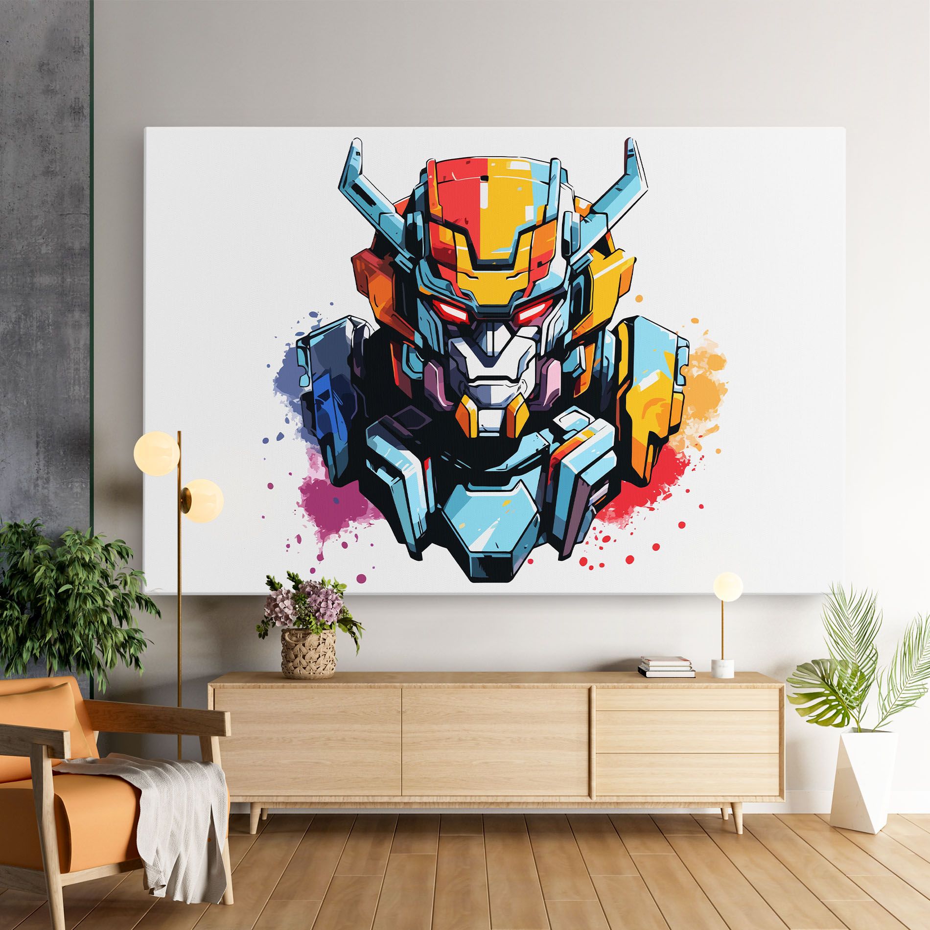 Colorful Robot mockup 9