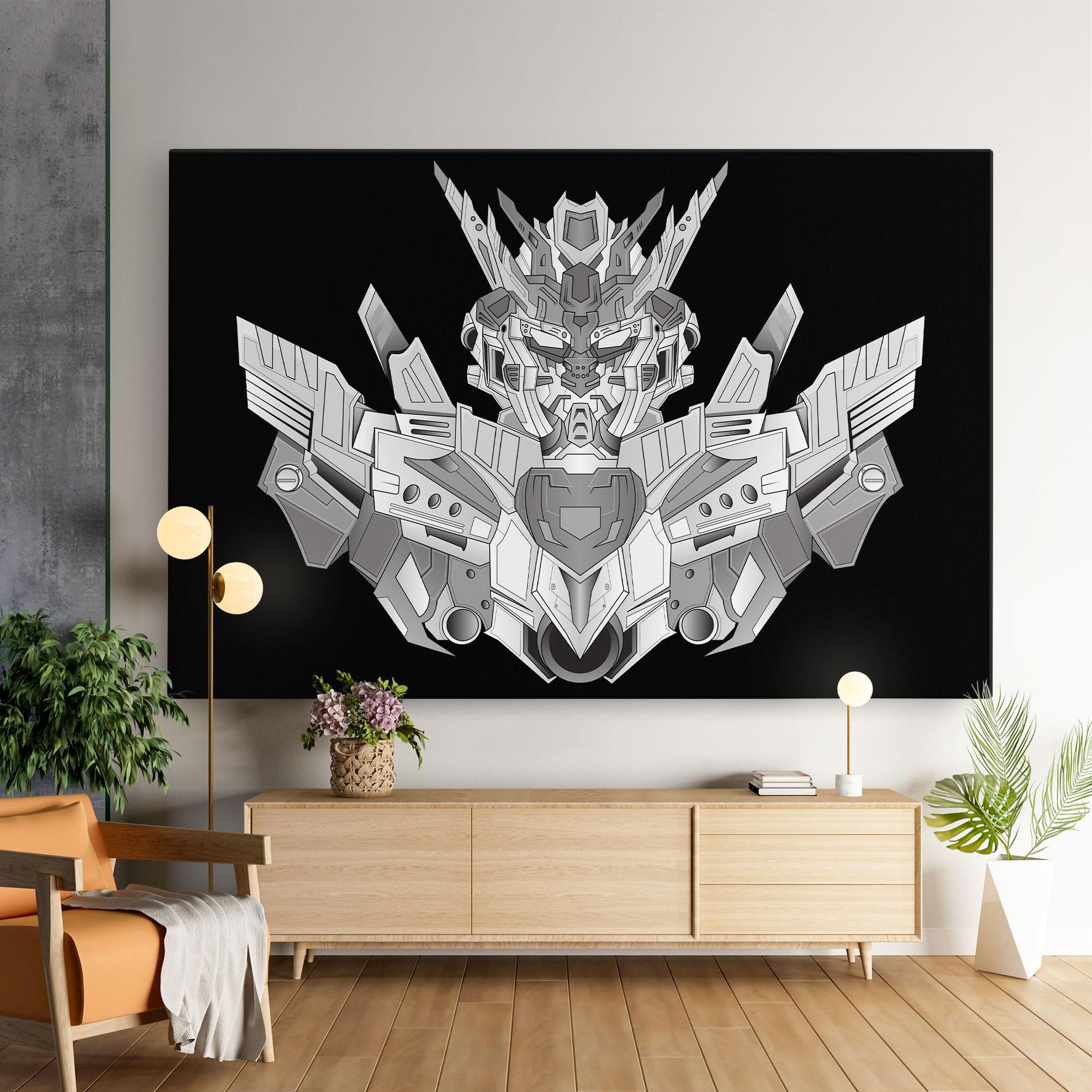 Tablou Canvas Grey Robot mockup 9