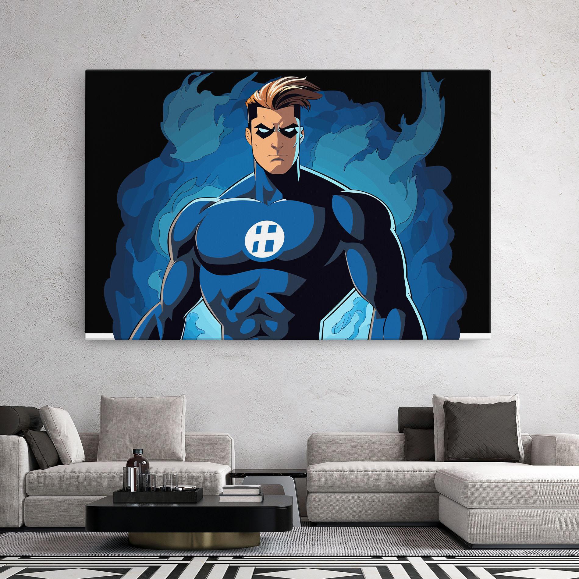 Tablou Canvas Blue Hero mockup 2
