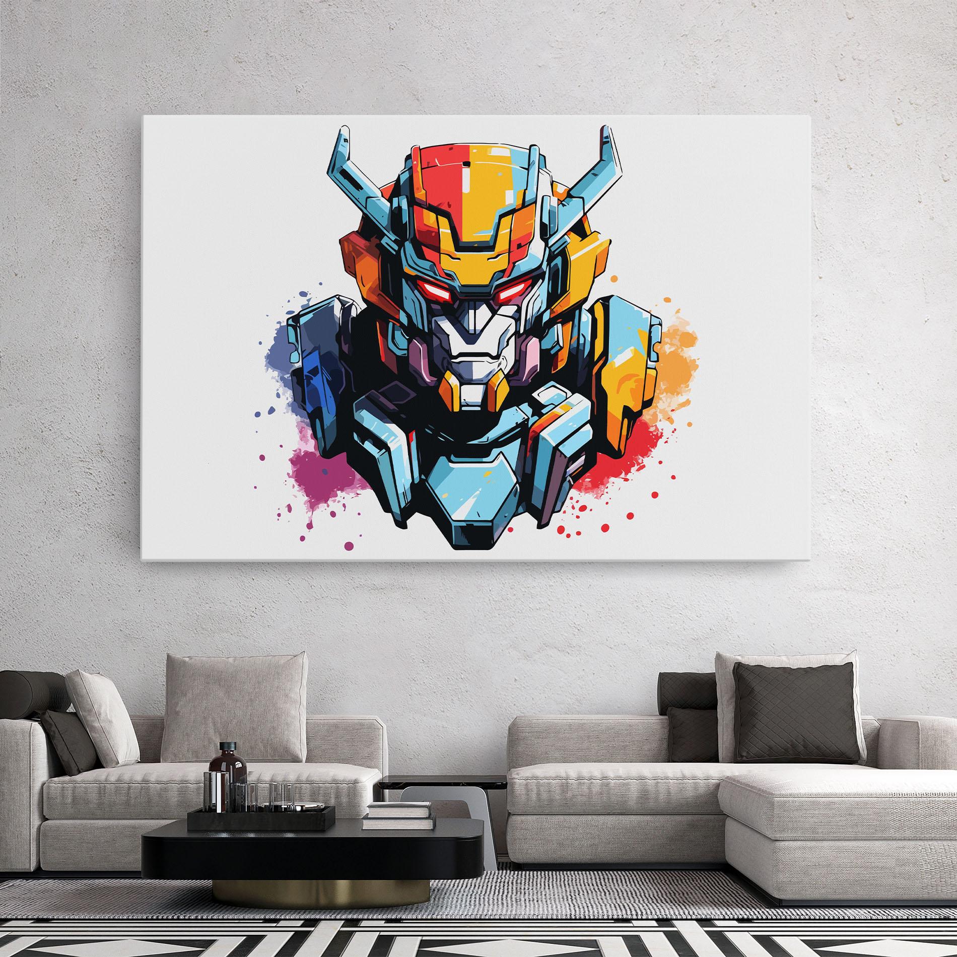 Tablou Canvas Colorful Robot mockup 2
