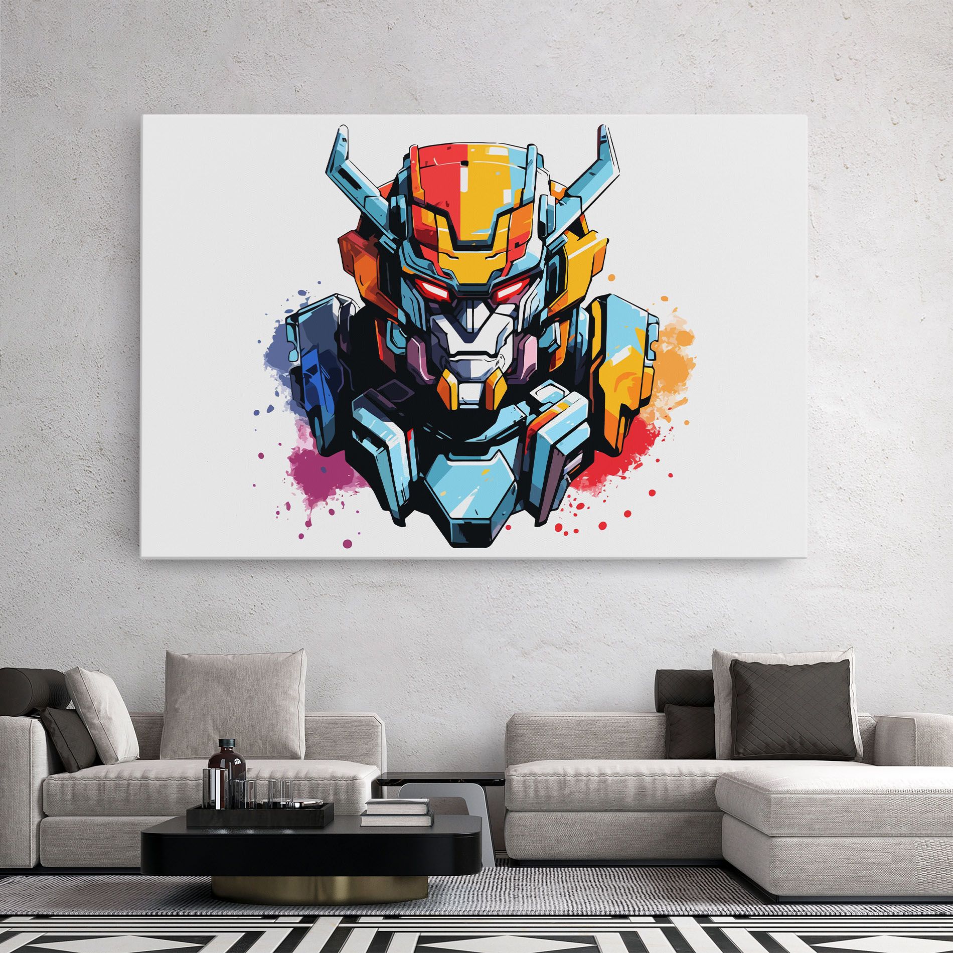 Colorful Robot mockup 2
