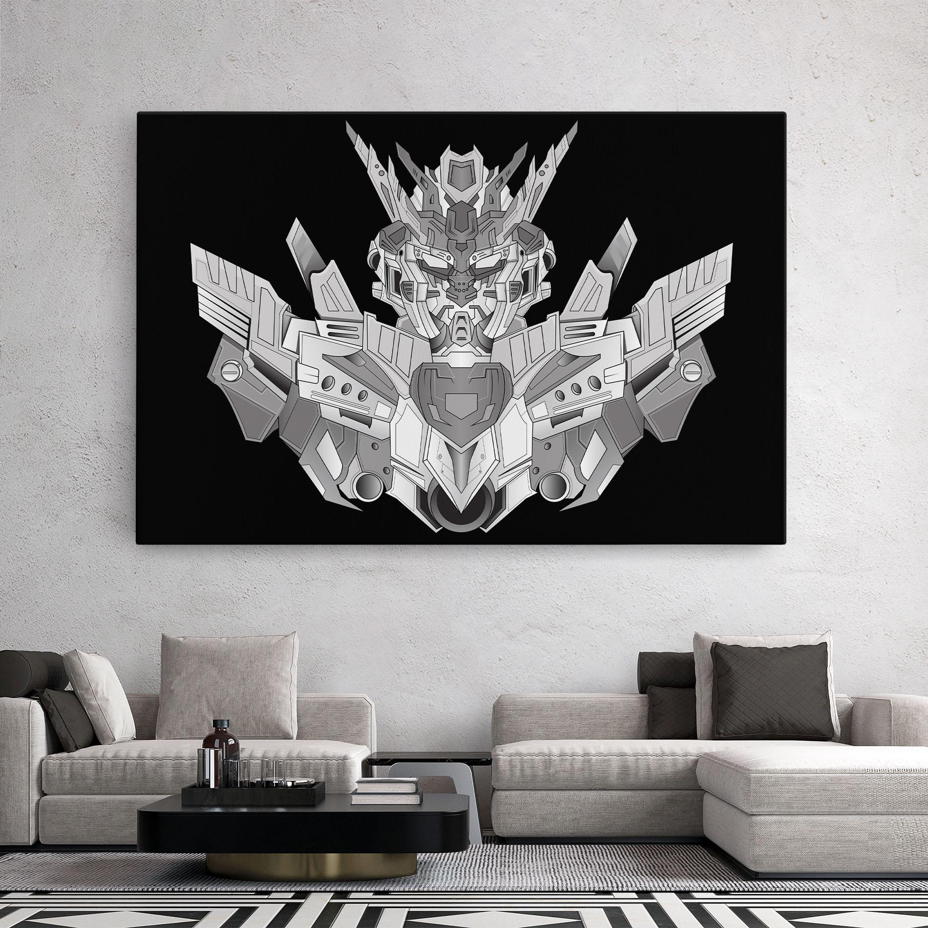 Tablou Canvas Grey Robot mockup 2