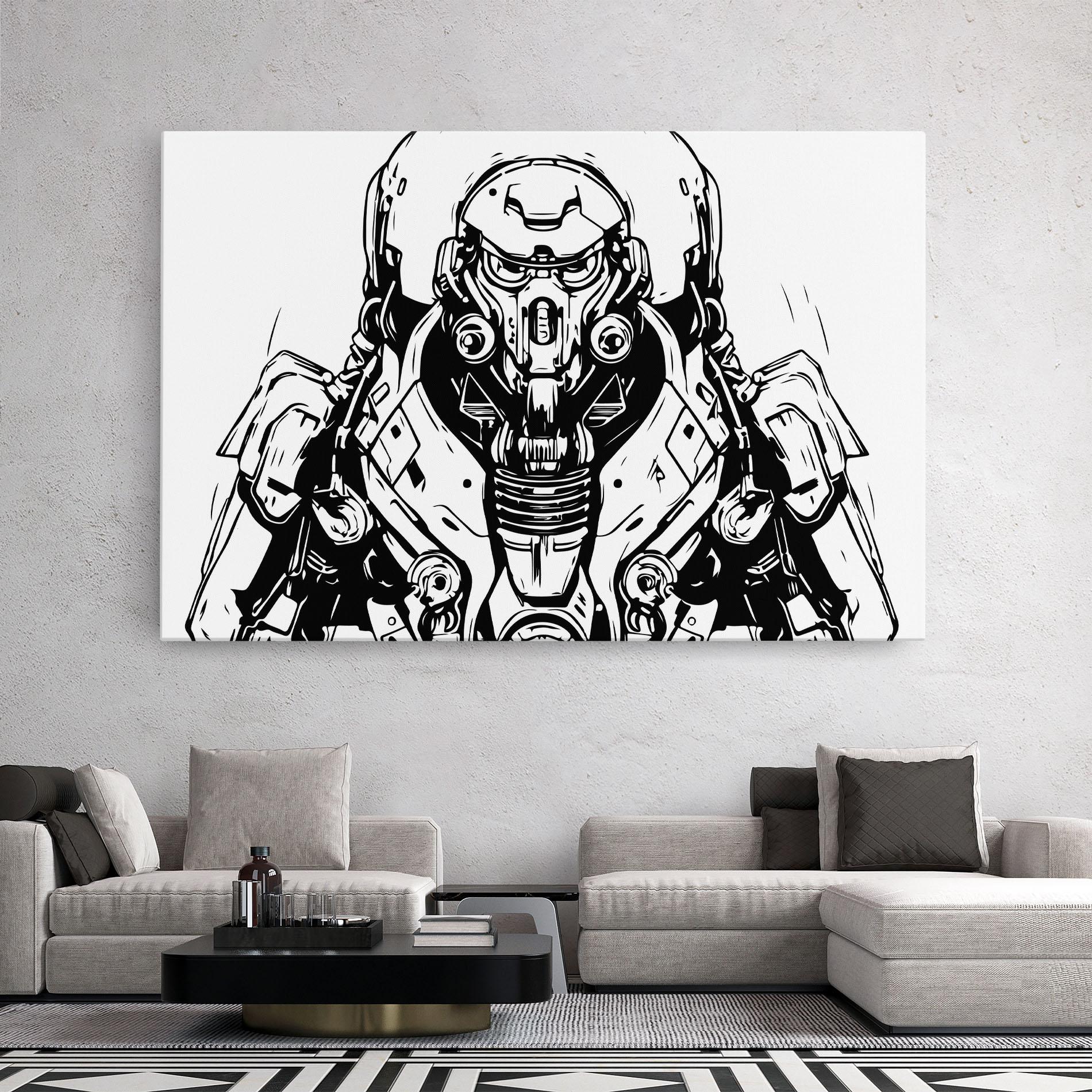 Tablou Canvas Military Robot mockup 2