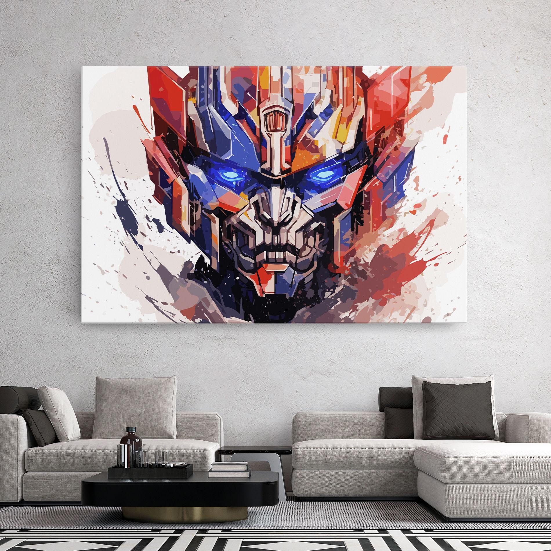 Tablou Canvas Optimus Prime Art mockup 2