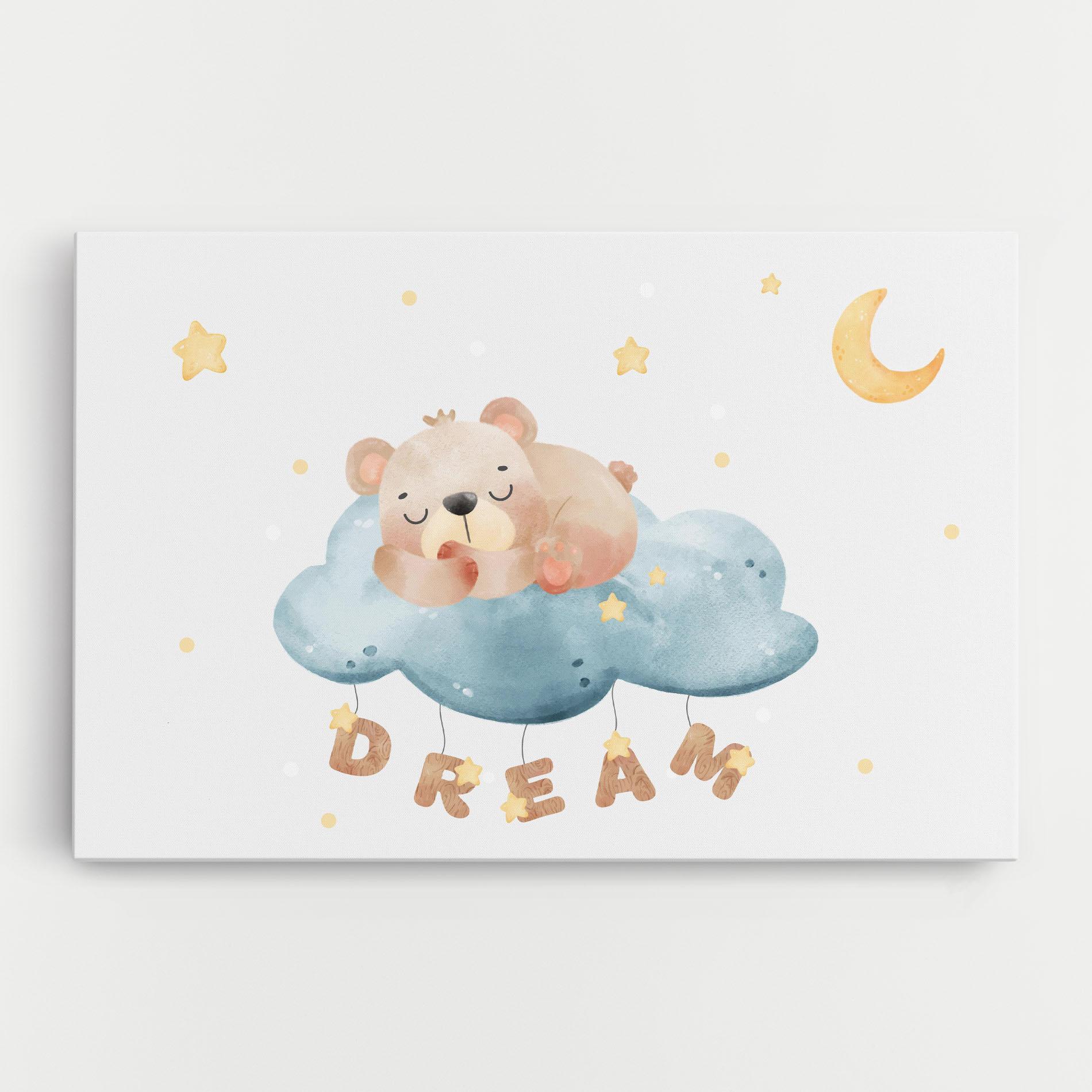 Tablou Canvas Dream Sleepy Bear mockup 0